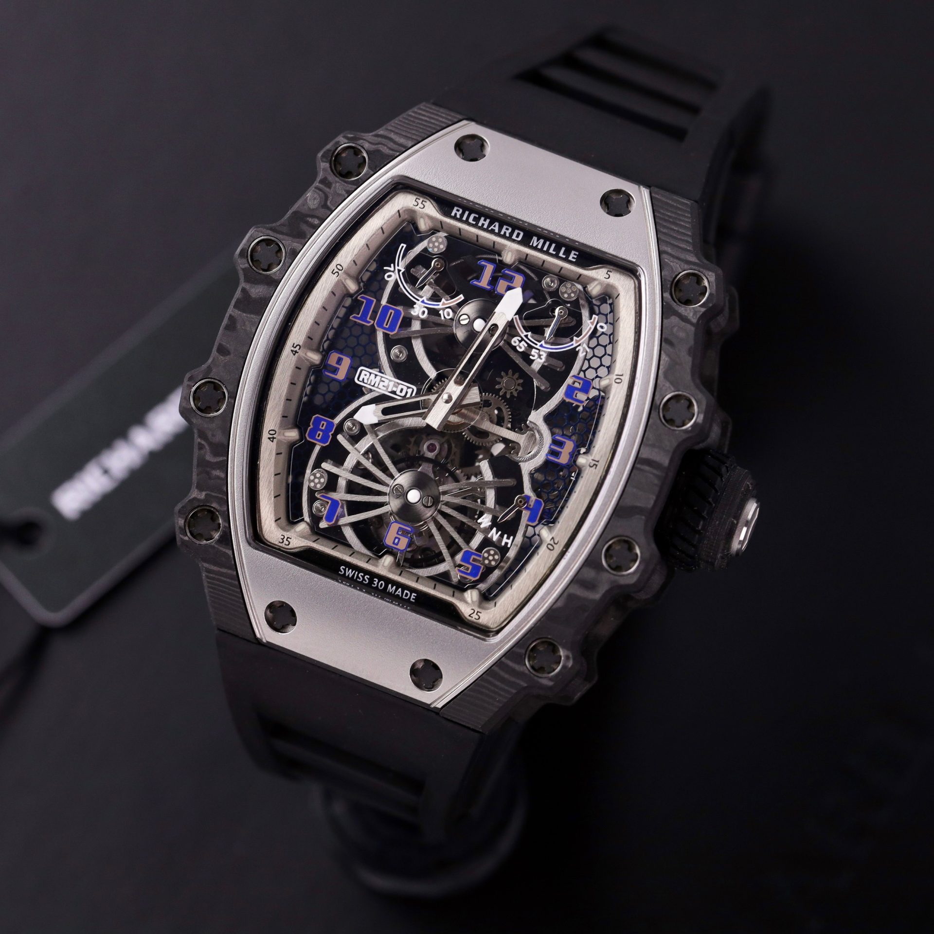 Richard Mille Rep 1:1 Watch RM21-01 Tourbillon Highest Quality 43.7x50mm - Elite Watch Atelier
