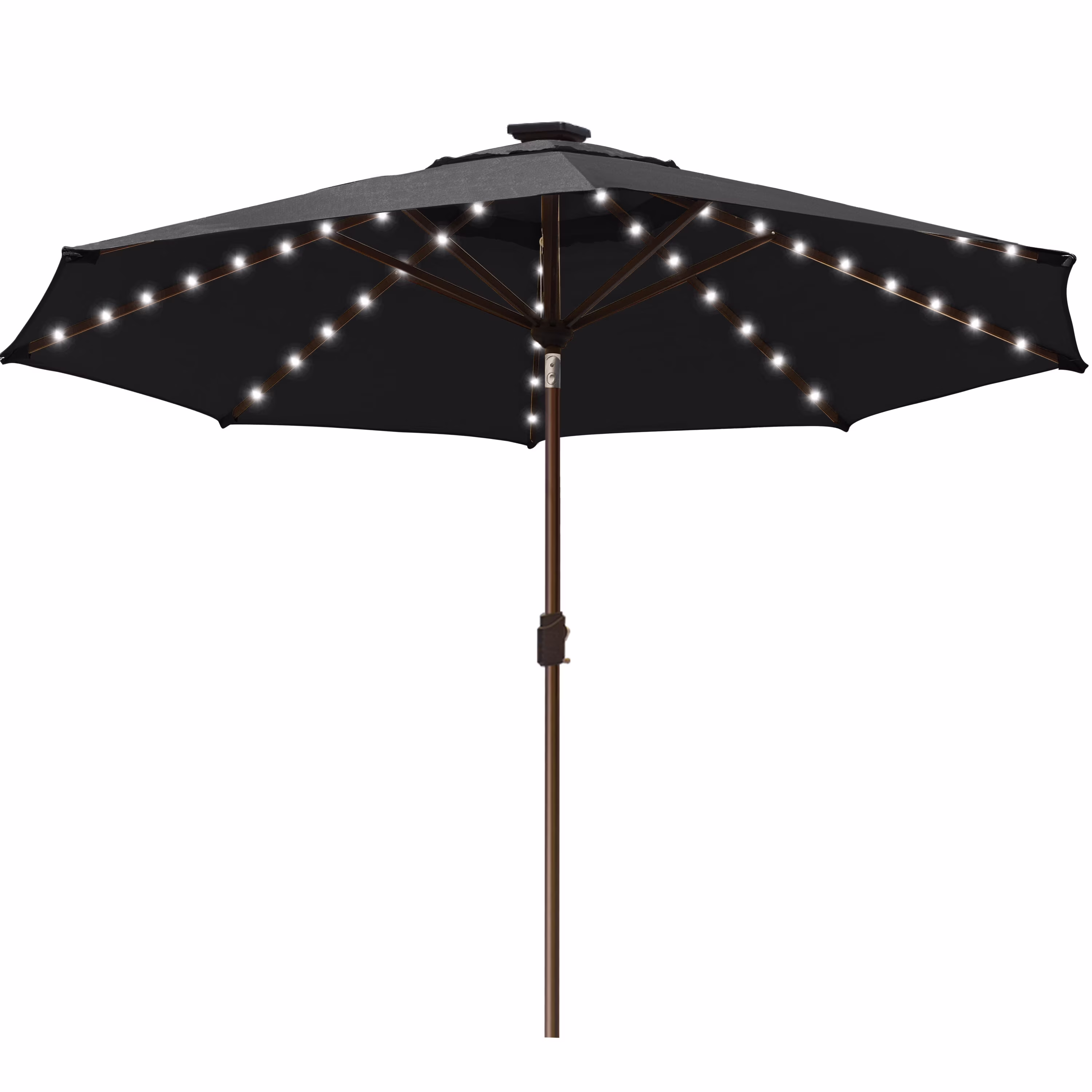 EliteShade Sunbrella Solar Umbrellas 9ft Market Umbrella with 80 LED Lights Patio Umbrellas Outdoor Table Umbrella with Ventilation and 5 Years Non-Fading Top,Ruby - Image 16