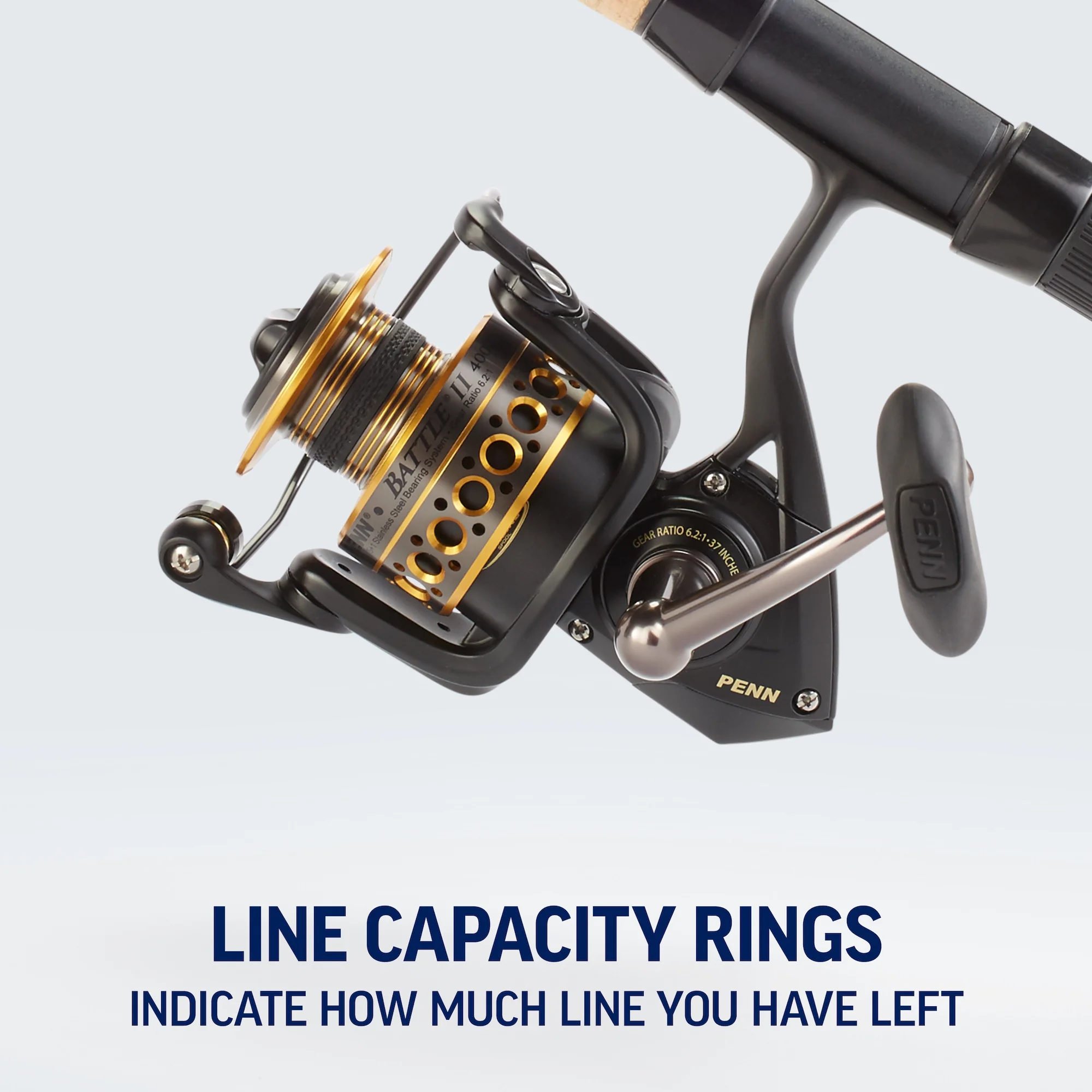 PENN Battle? II Spinning Reel, 5000 Size Fishing Reel - Image 11