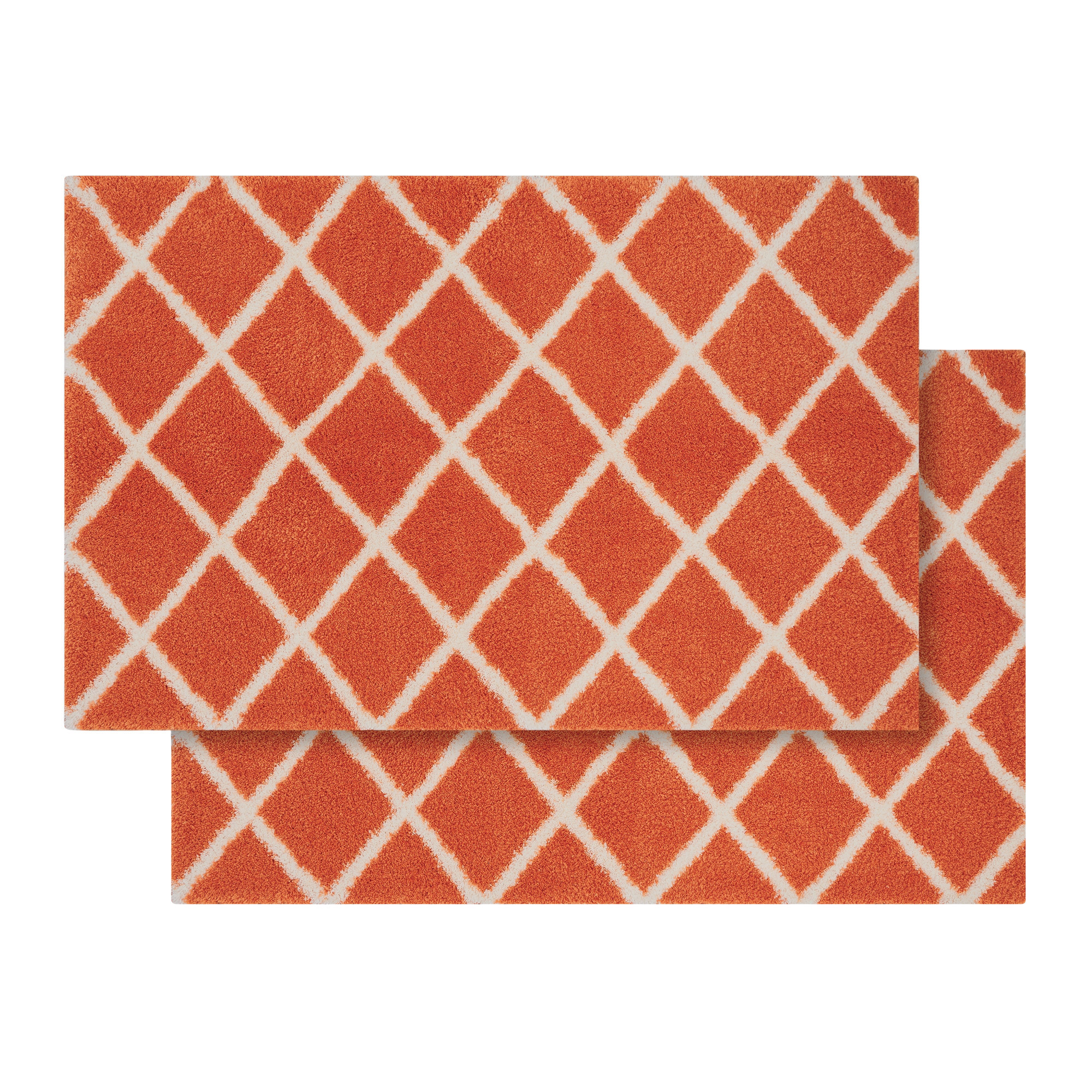 WelHome Printed Bath Rugs, 2-pack