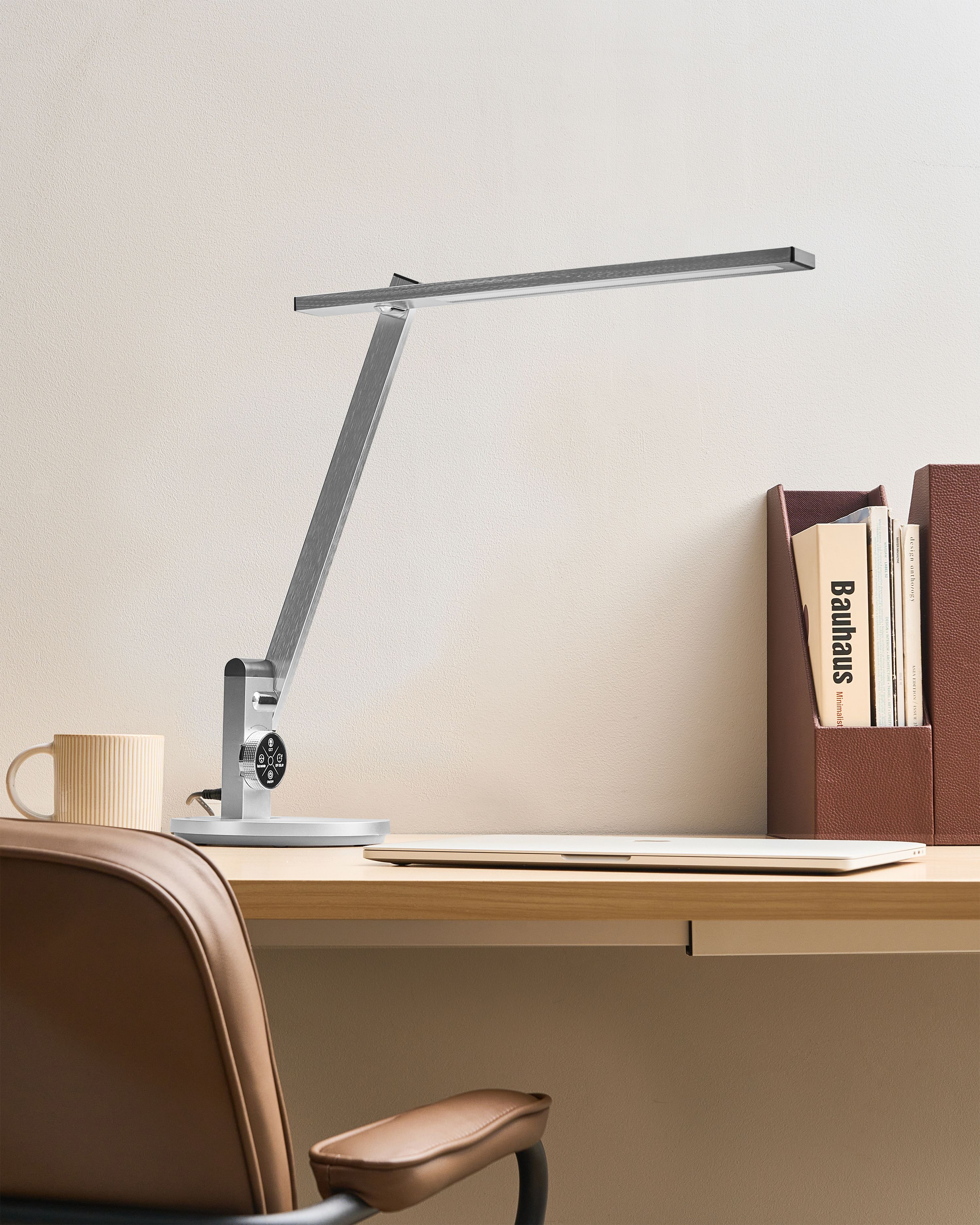 LED Desk Lamp CETUS with Dimmer Silver