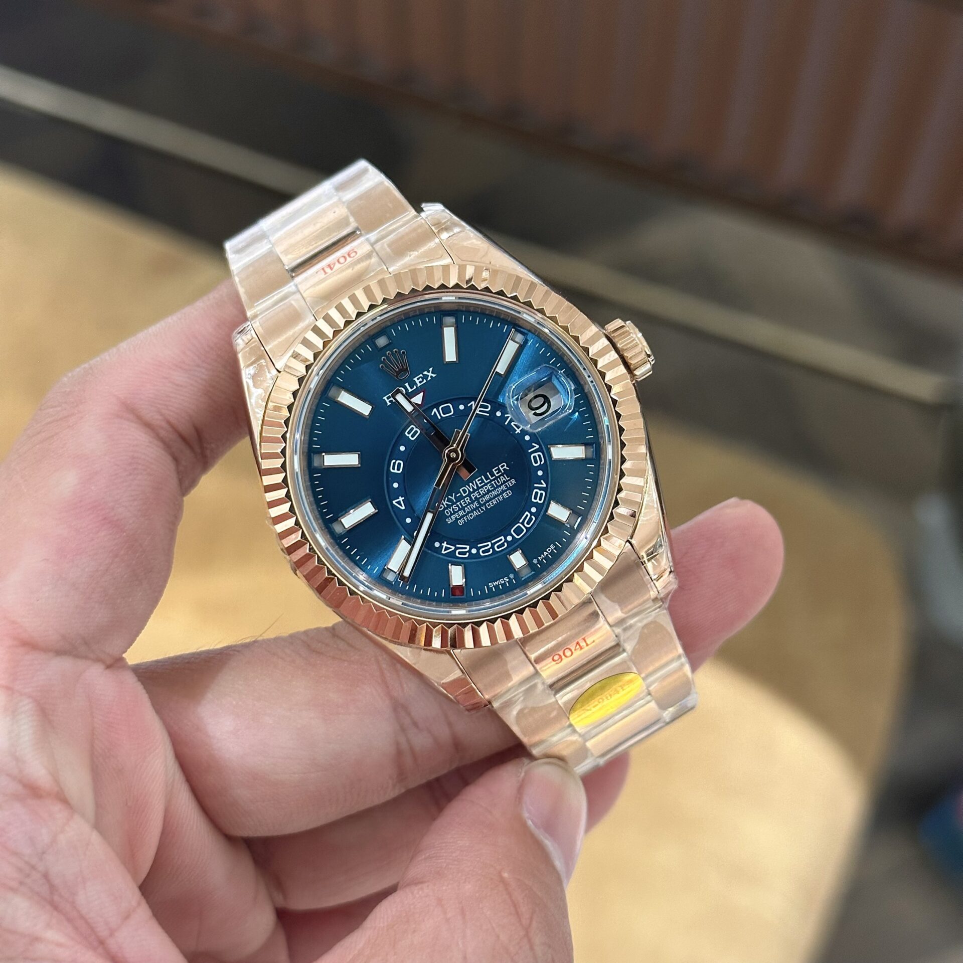 Rolex Sky-Dweller 336935 Replica 11 Watch Rose Gold Noob Factory 42mm - Top club