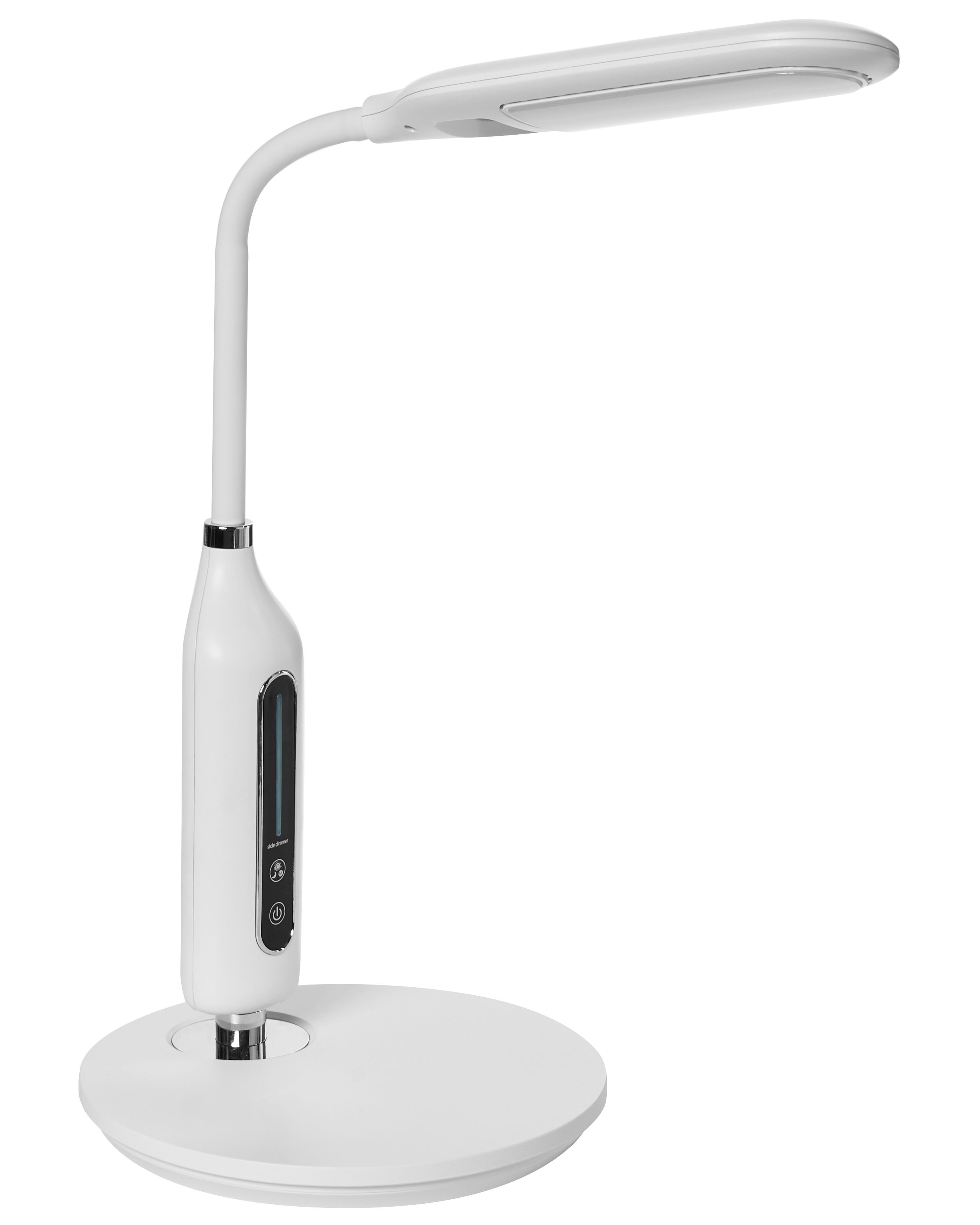 LED Desk Lamp CYGNUS with Dimmer Metal White