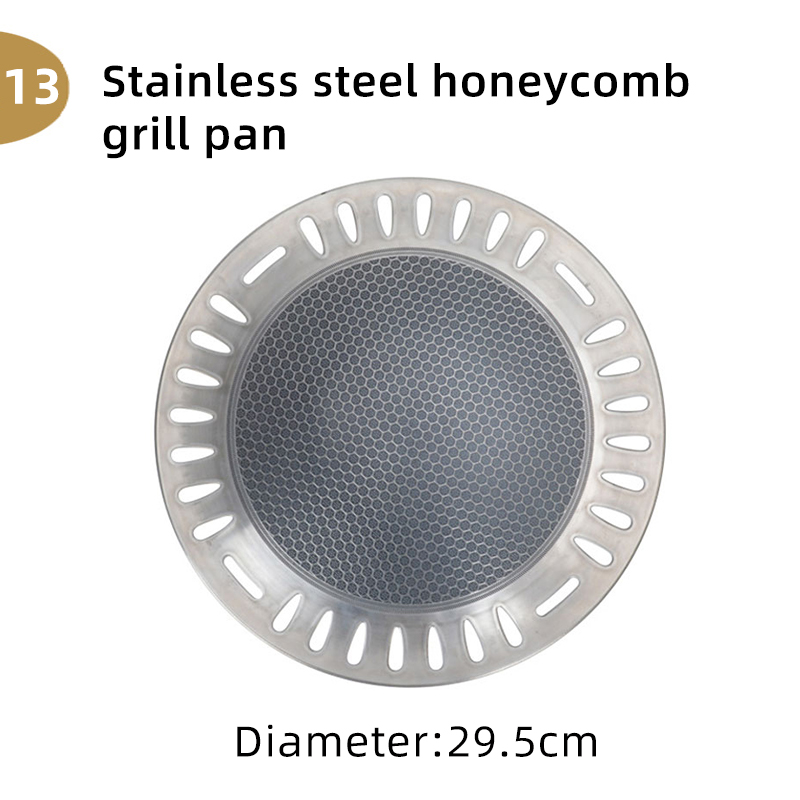Wholesale Korean Commercial Restaurant Barbecue Accessories Grill Plate Stainless Steel Pan