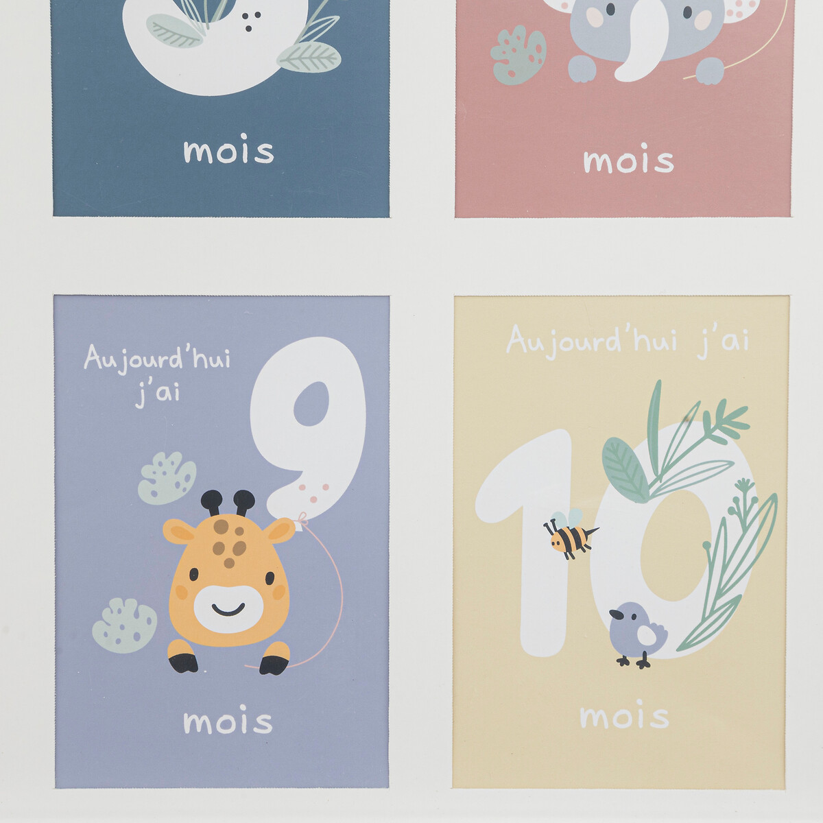 Collage picture frame Wood, h.29,5 cm, 13 pictures