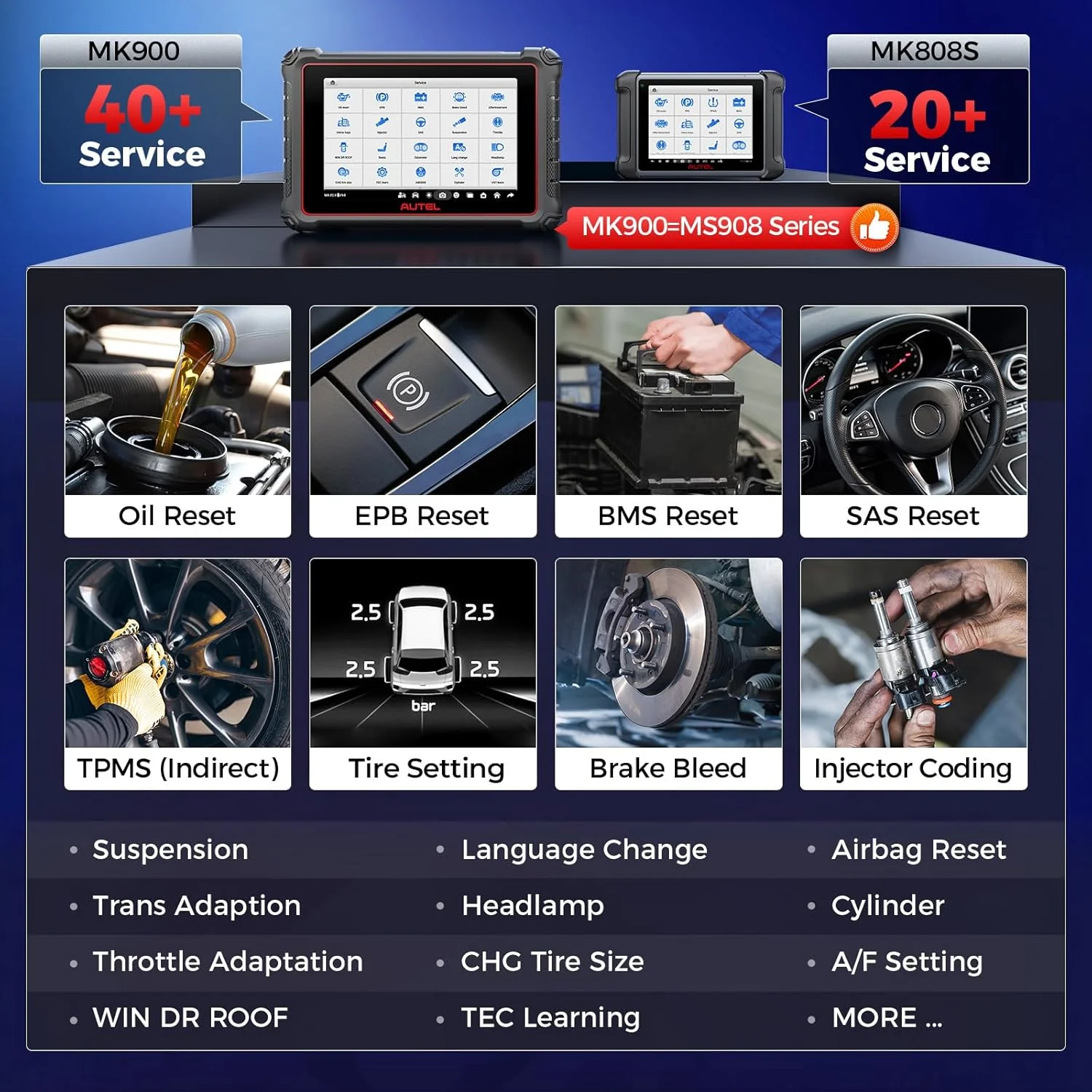 Autel Scanner MaxiCOM MK900 Automotive Diagnostic Scan Tool OBD2 All System Diagnose, 40+ Service, Active Tests, FCA Autoauth & SGW, Upgraded Ver. of MaxiCheck MX808S, MX900 - Image 6