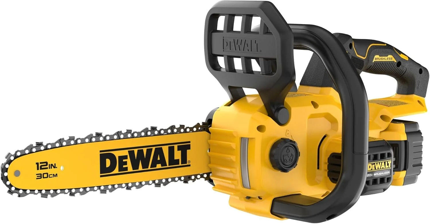 DEWALT 20V MAX 12 in Cordless Chainsaw Kit With Battery And Charger - DCCS621P1 DEWALT 20V MAX 12 in Cordless Chainsaw Kit With Battery And Charger - DCCS621P1