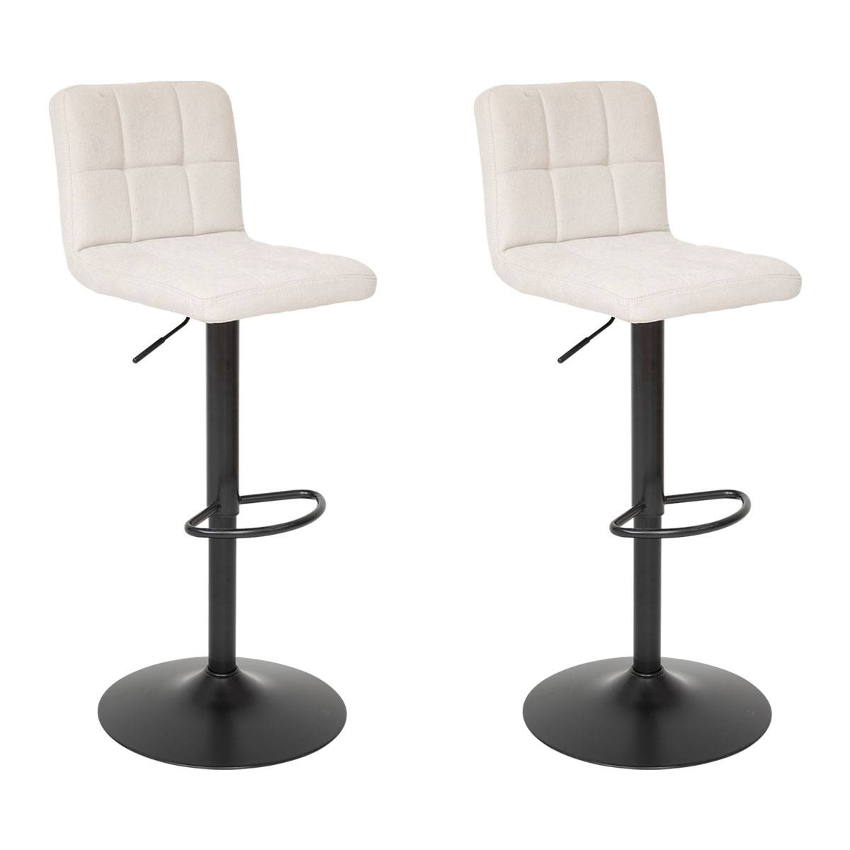 2 bar high-chairs "Delek" Beige, 104x52x45 cm