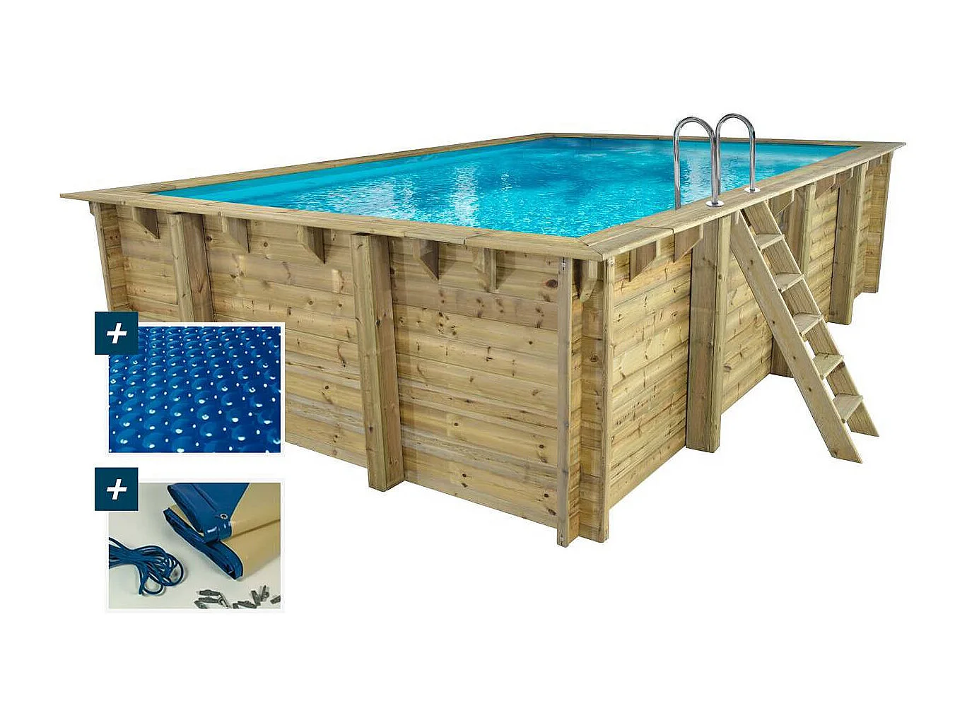 Piscine bois rectangle 