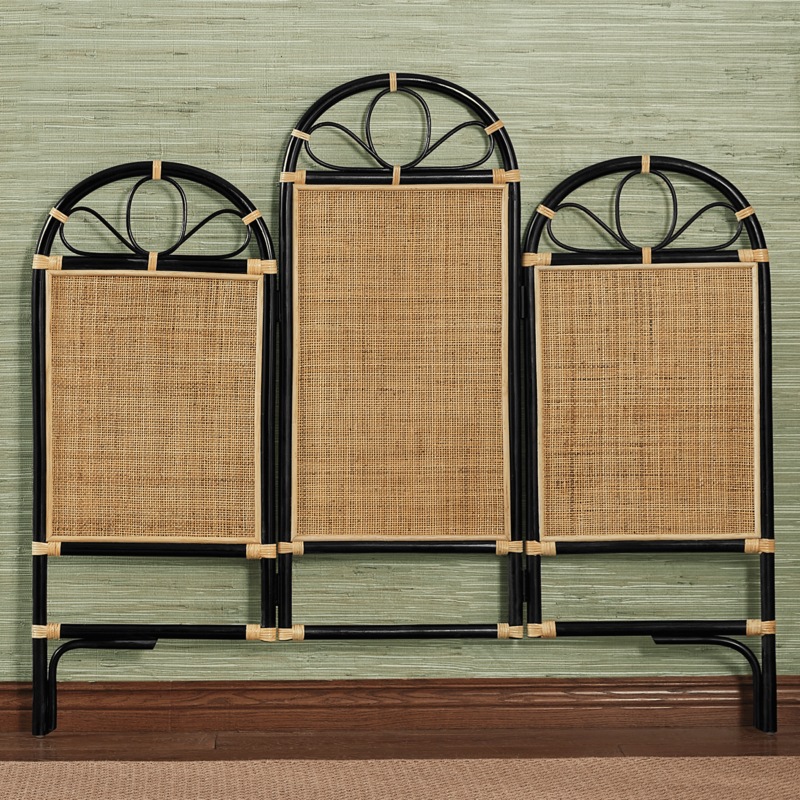 Camila Rattan Headboard - MIDNIGHT VELVET CATALOG