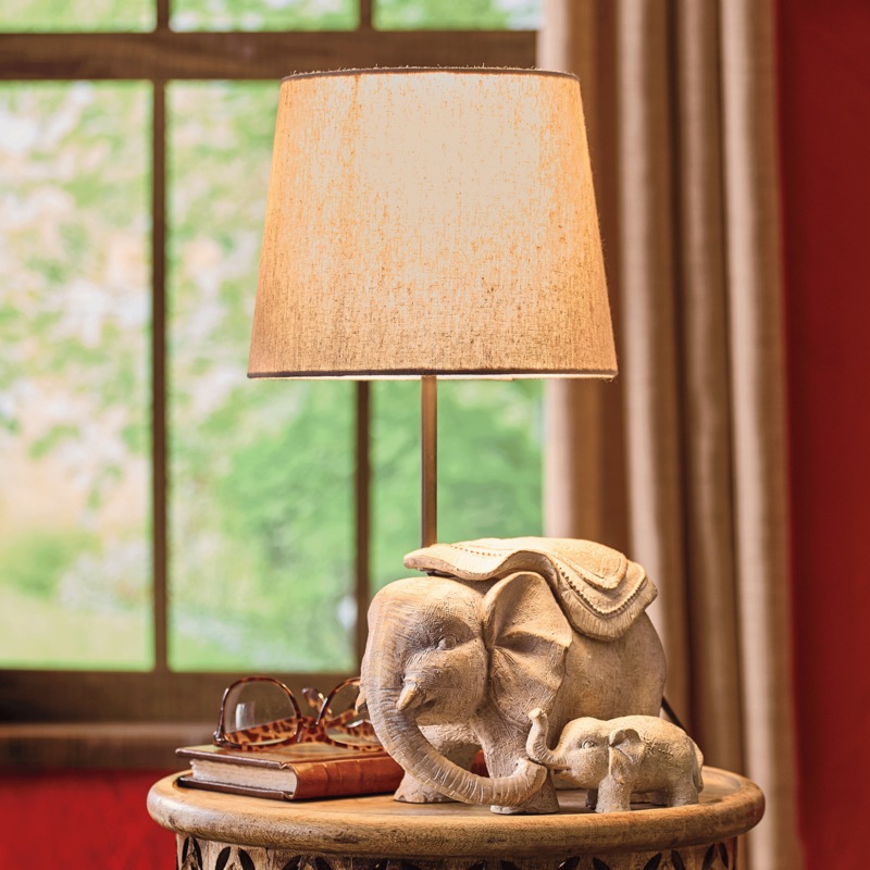 Elephant Table Lamp - MIDNIGHT VELVET CATALOG