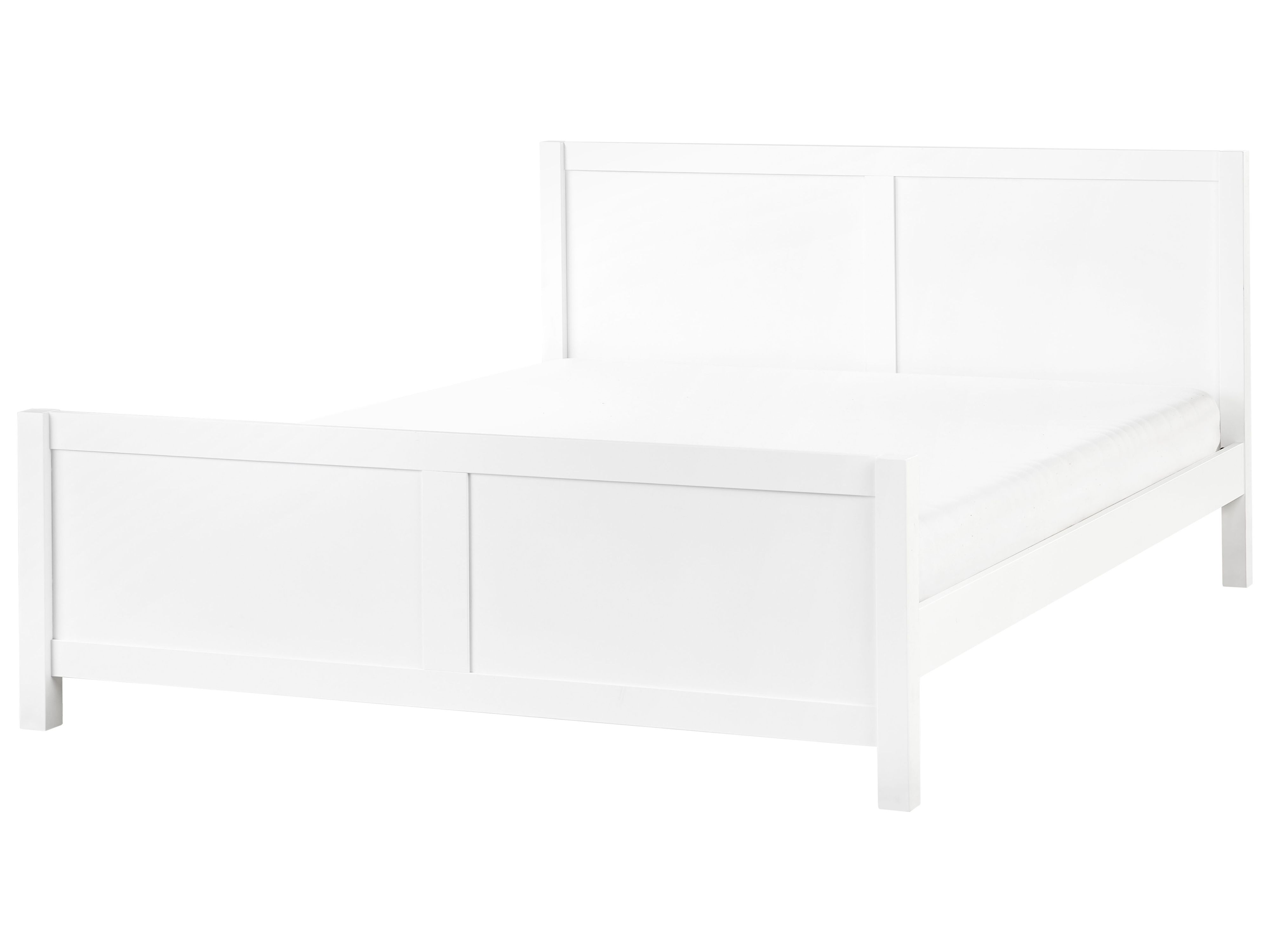 Bed Wood CHAMPAGNAT 180 x 200 cm (EU Super King) White