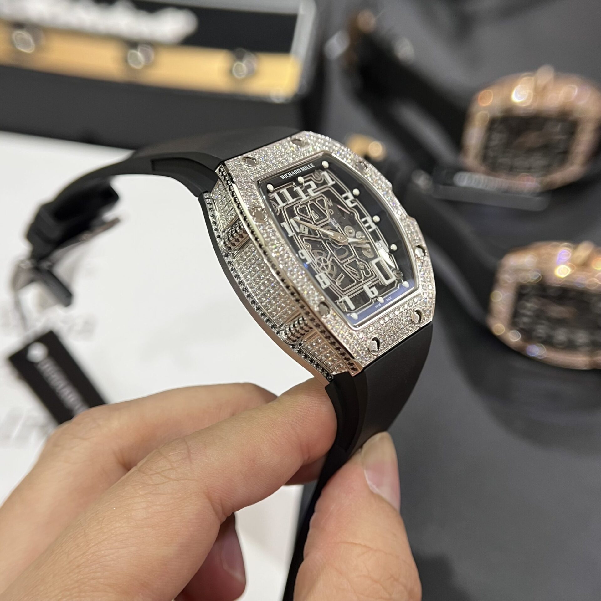 Richard Mille Replica Watch RM67-01 Rubber Strap 40mm - Top club