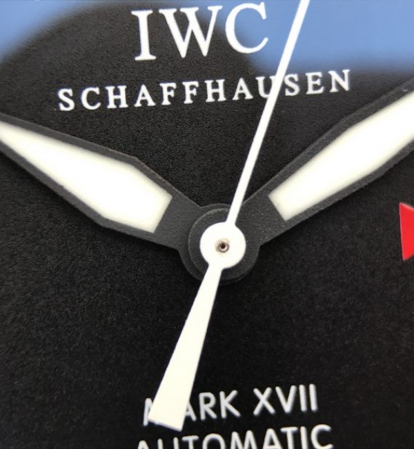 Replica IWC XF Mark XVII Black Dial Black Leather Strap A2892 - Top club