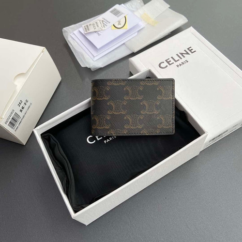 CELINE TRIOMPHE logo printed horizontal card wallet
