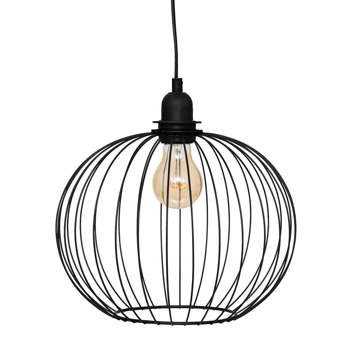 Hanging lamp "Victa" Metal, black, d.28 cm
