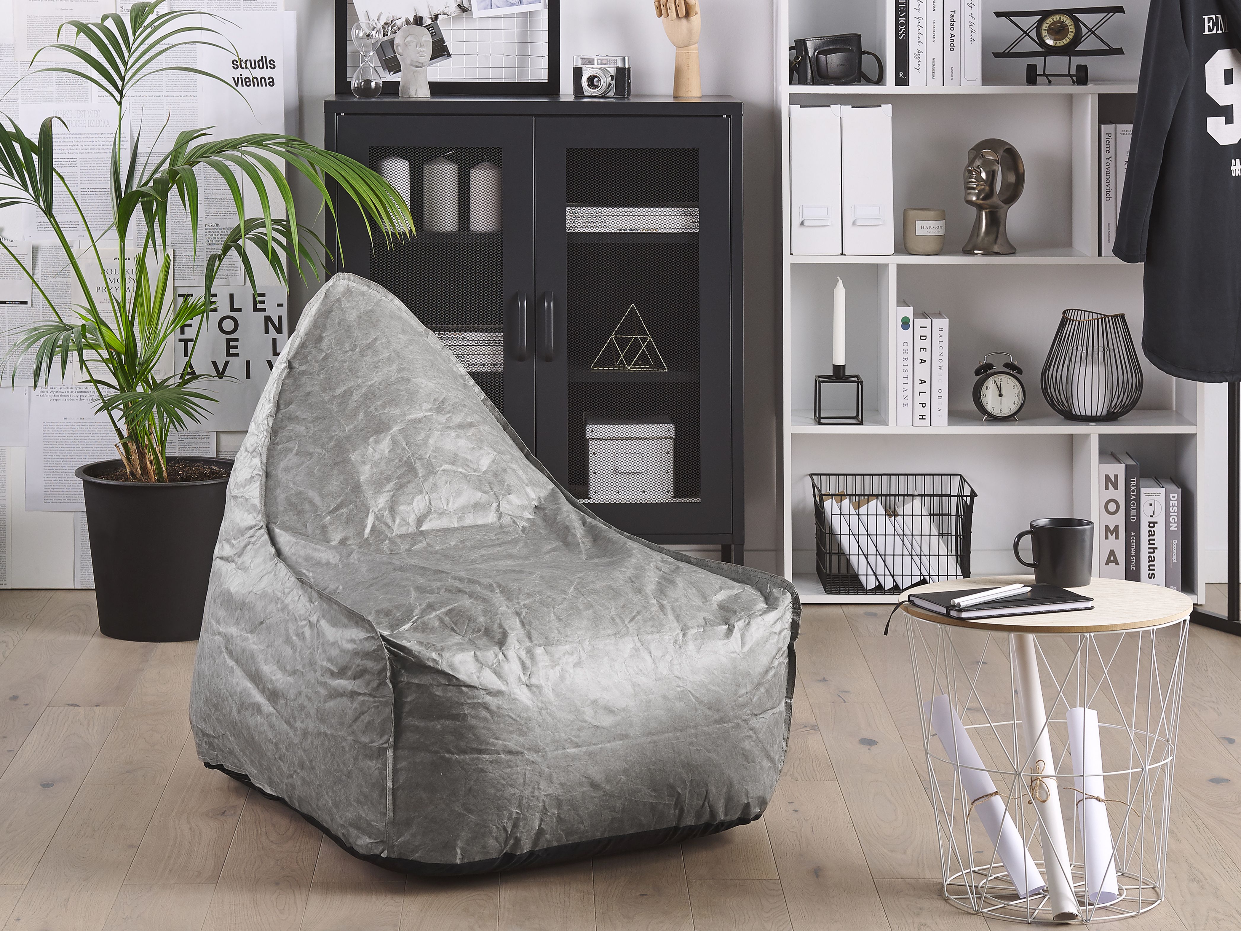 Bean Bag 200 L DROP 63 cm 75 cm Light Grey