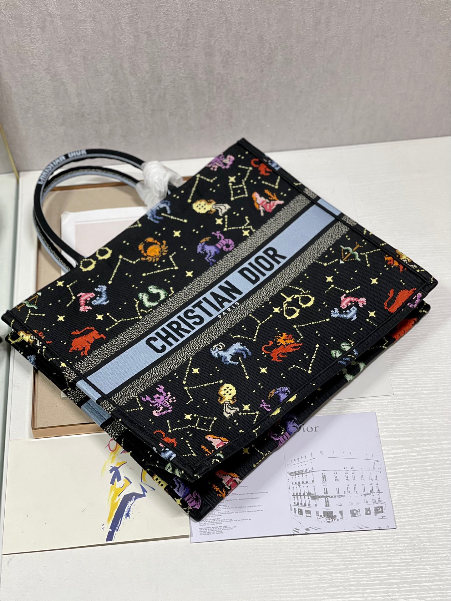 Christian Dior Large Dior Book Tote Black, For Women, Women’s Handbags 16.5in/42cm CD1:1High-quality replica