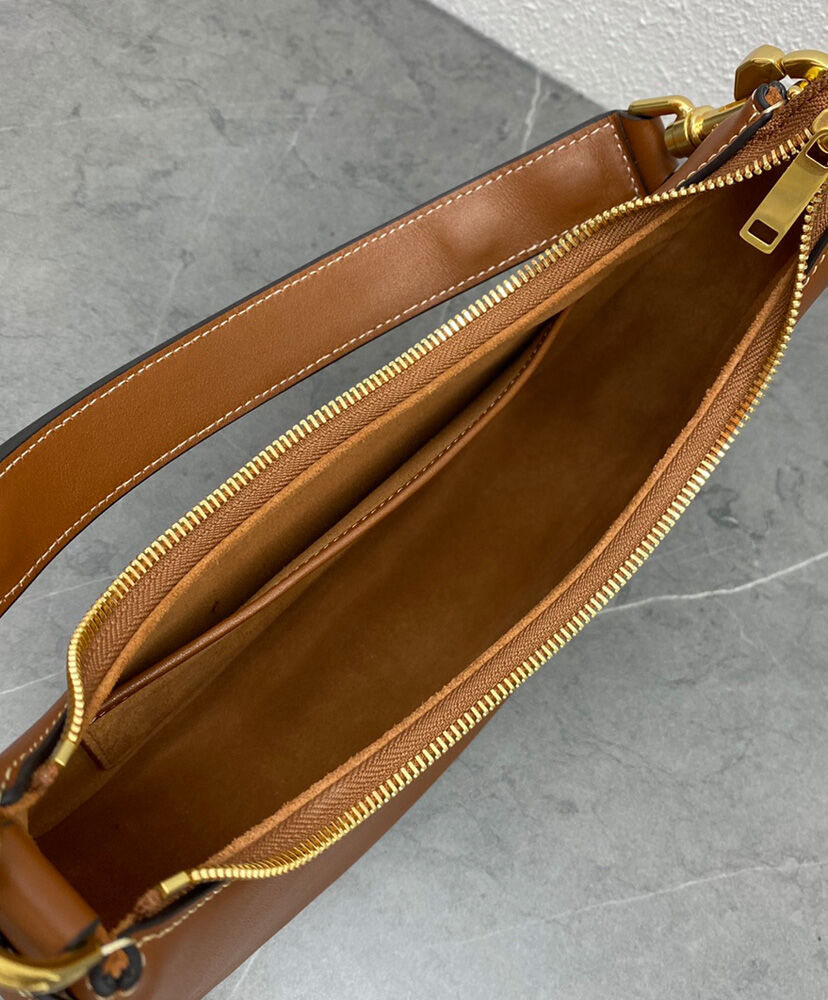 Celine Medium Ava Strap Bag In Smooth Calfskin Coffee1:1High-quality replica