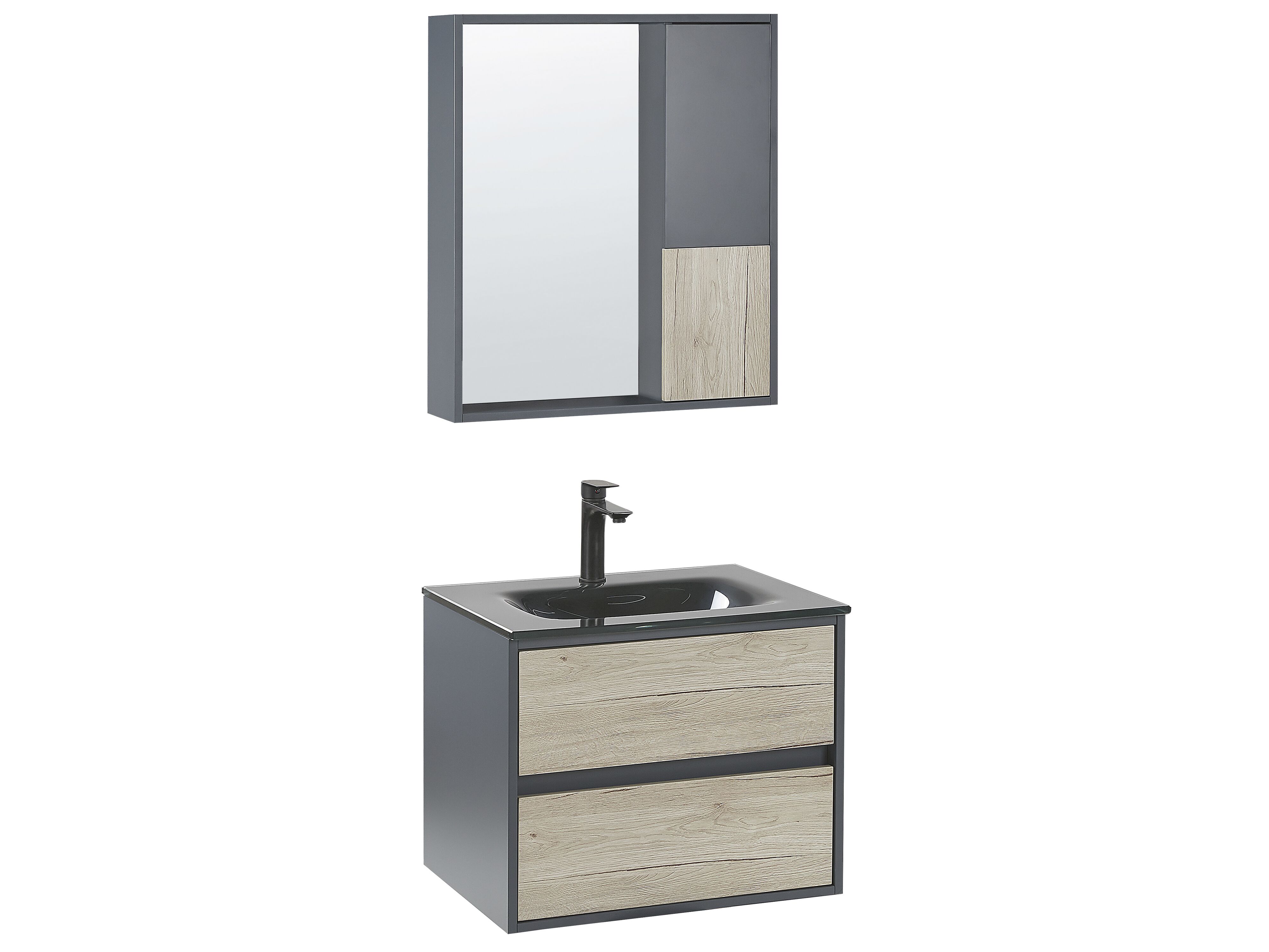 Bathroom Vanity Set TERUEL Grey