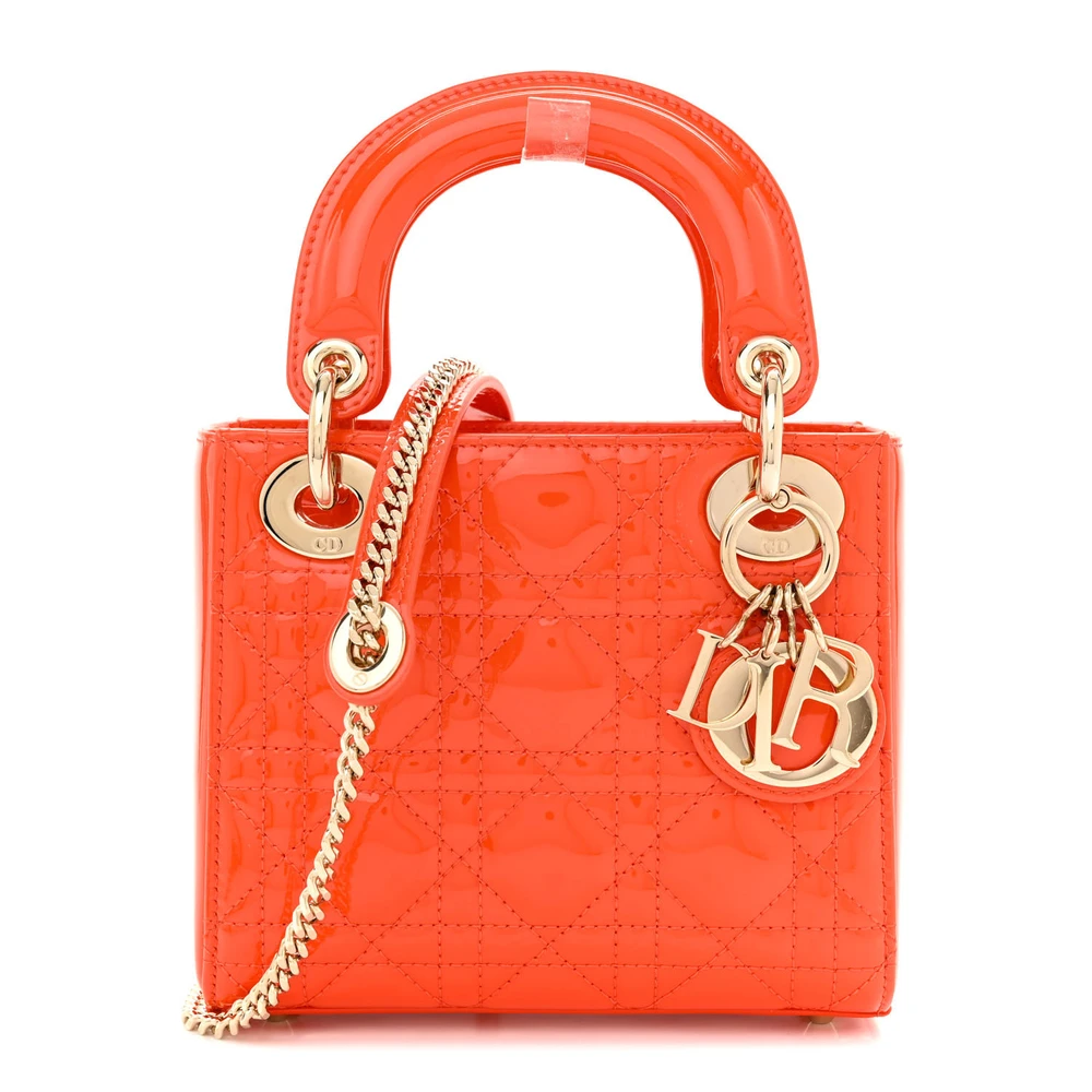 Superfake Dior Mini Lady Bag – Stunning Orange Patent Finish