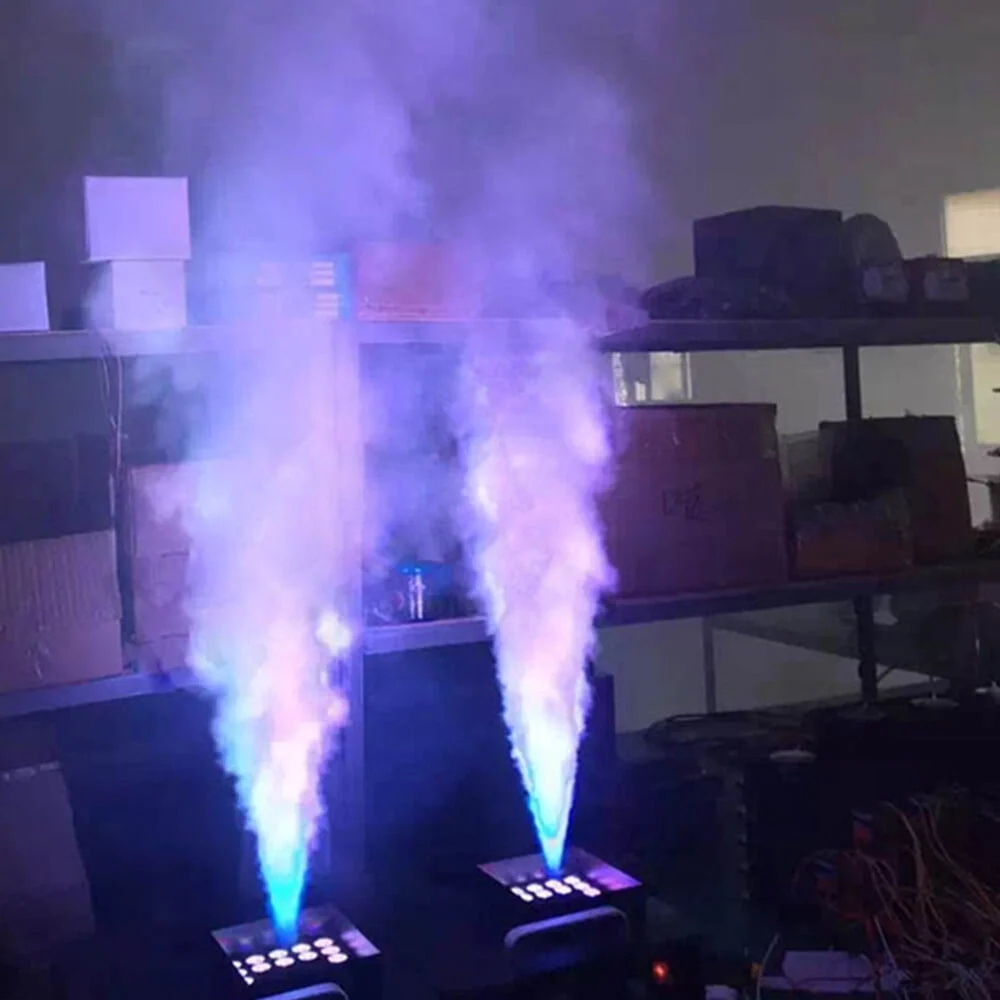 1500W Smoke Fog LED RGB DMX Vertical Spray Stage Light Fogger Effects Machine - Image 9 1500W Smoke Fog LED RGB DMX Vertical Spray Stage Light Fogger Effects Machine - Image 9