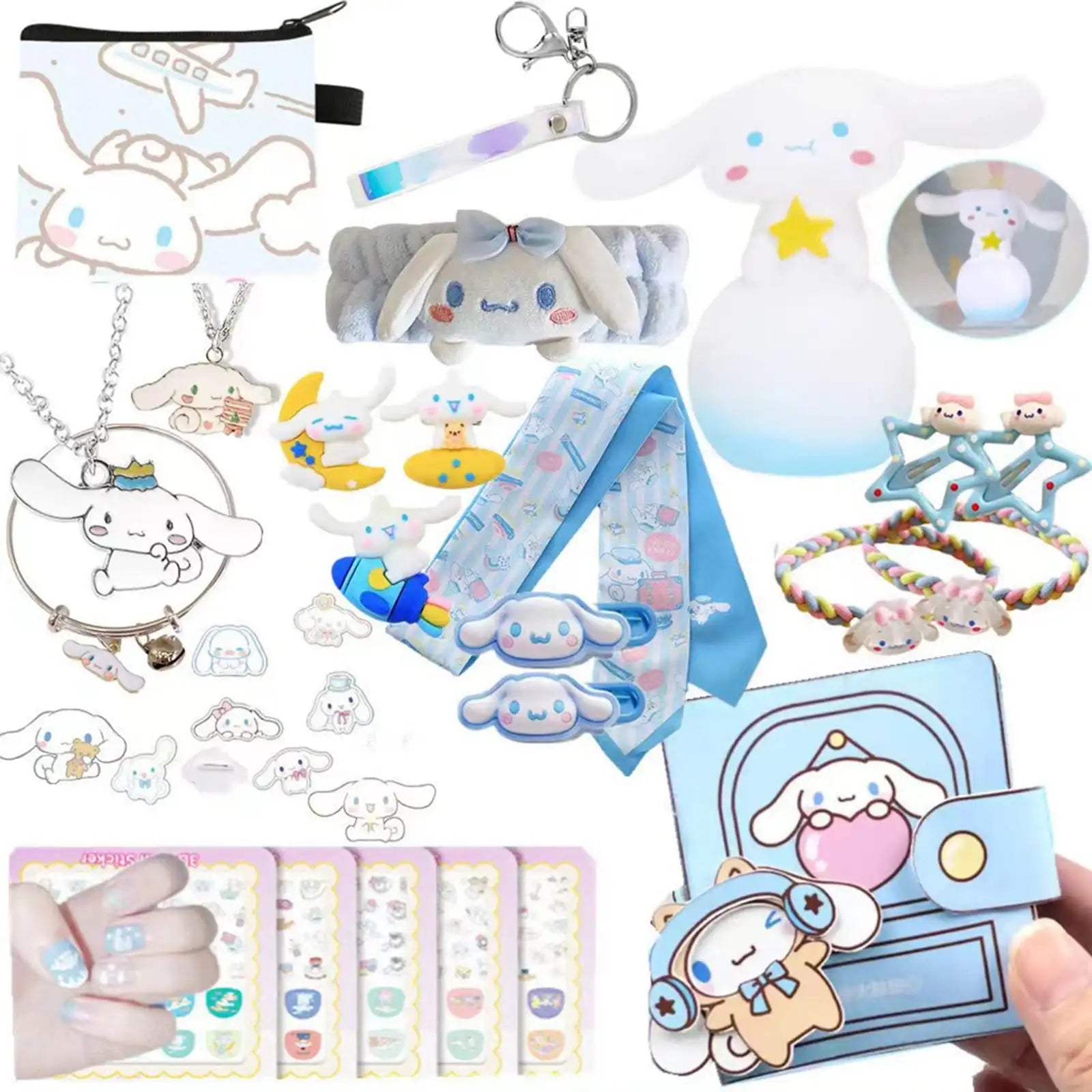 Kawaii Cinnamoroll Adventskalender met Sleutelhangers – Schattige Anime Figuren voor Kinderen, Perfect voor de Feestdagen