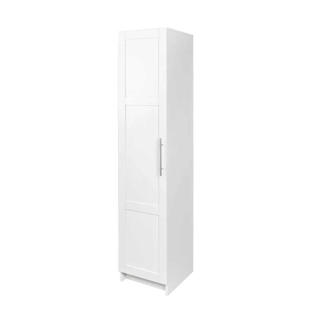 Stackable Wall Cabinet,Solid Wood Storage Cabinet with Adjustable Shelves and Doors,Console Table Side Table for Hallway,Sideboard Buffet Cupboard for Kitchen, 15.75" D x 15.75" W x 70.87" H, White - Image 9