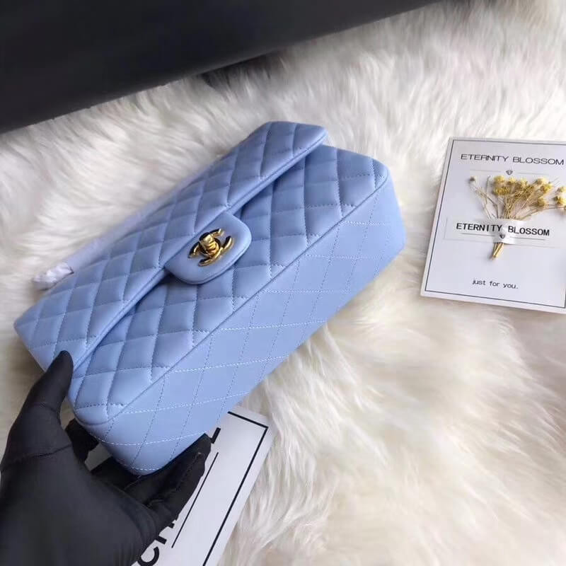 Replica Chanel 1112 Blue Medium Size 2.55 Lambskin Leather Flap Bag1:1High-quality replica