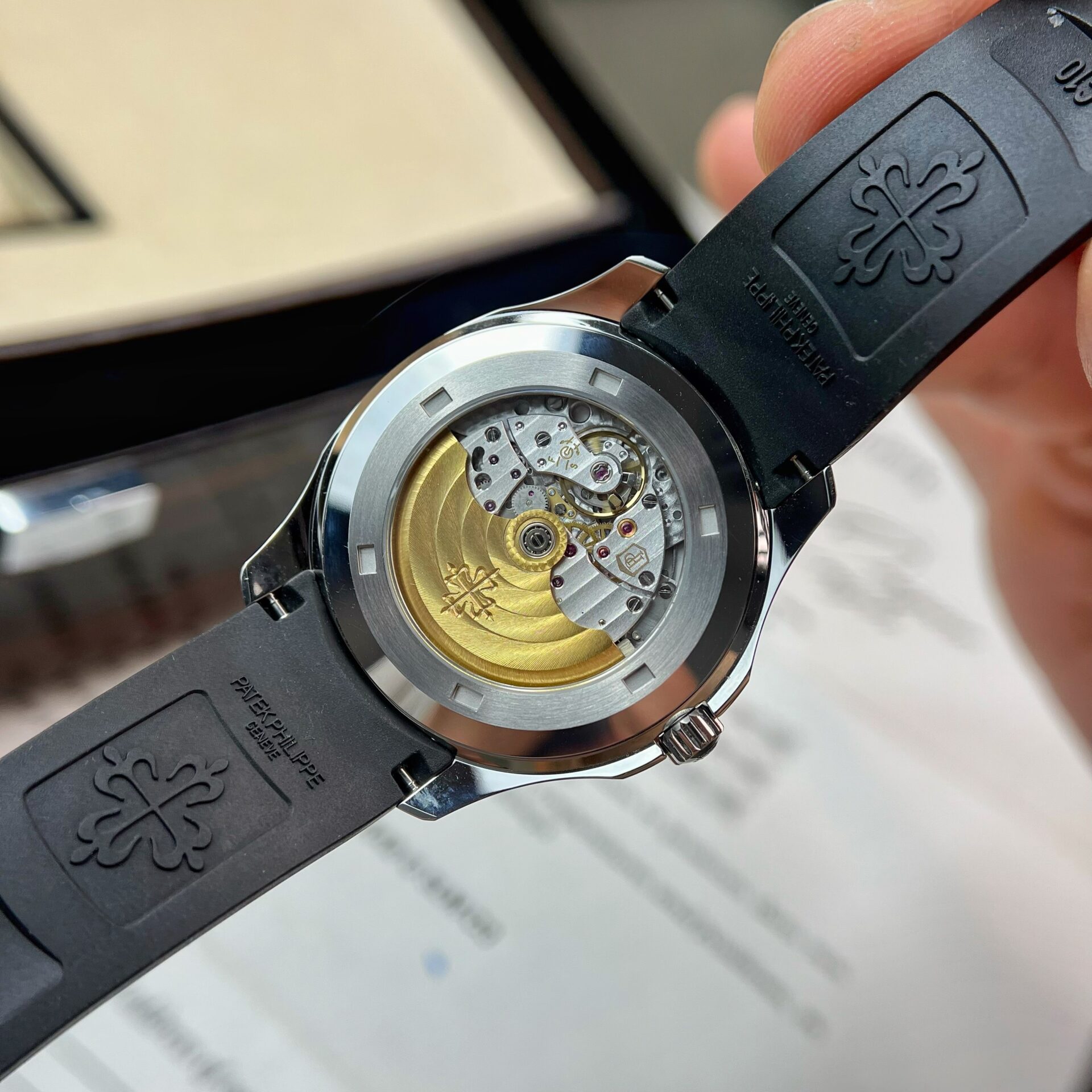 Patek Philippe Replica Watch Aquanaut 5167A Black Rubber Strap 3K Factory 40mm - Top club