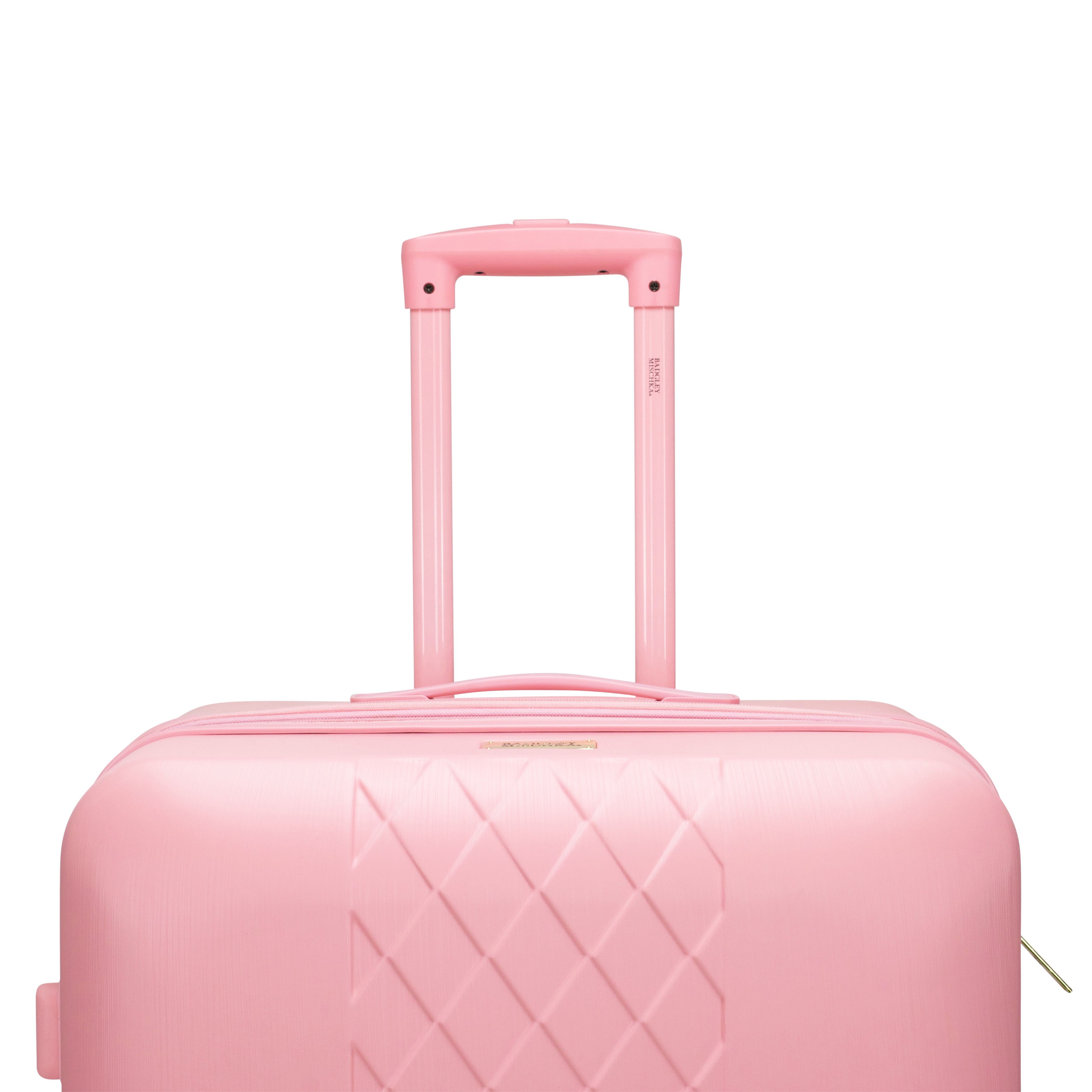 BADGLEY MISCHKA Diamond 3 Piece Expandable Luggage Set (Black) - Image 23
