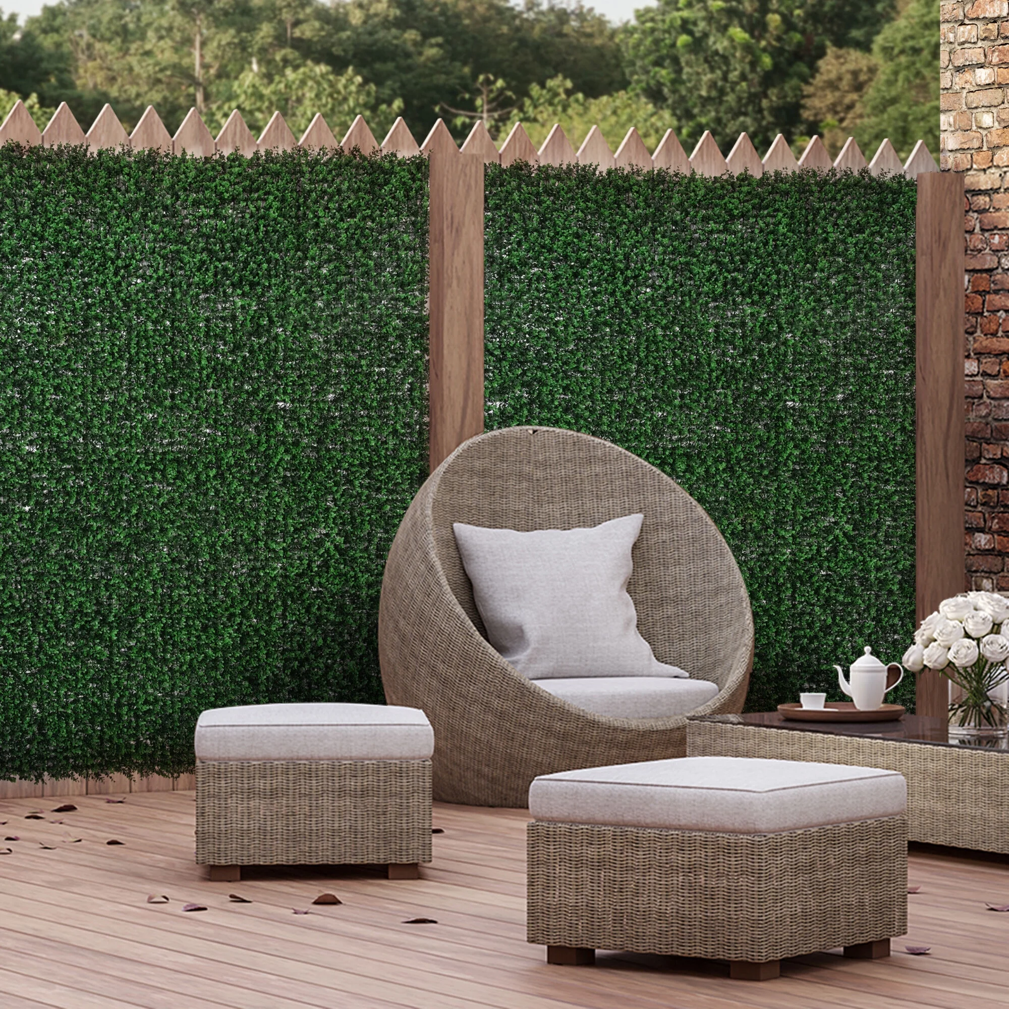 DUOSONG Outsunny Grass Wall Panels, 20