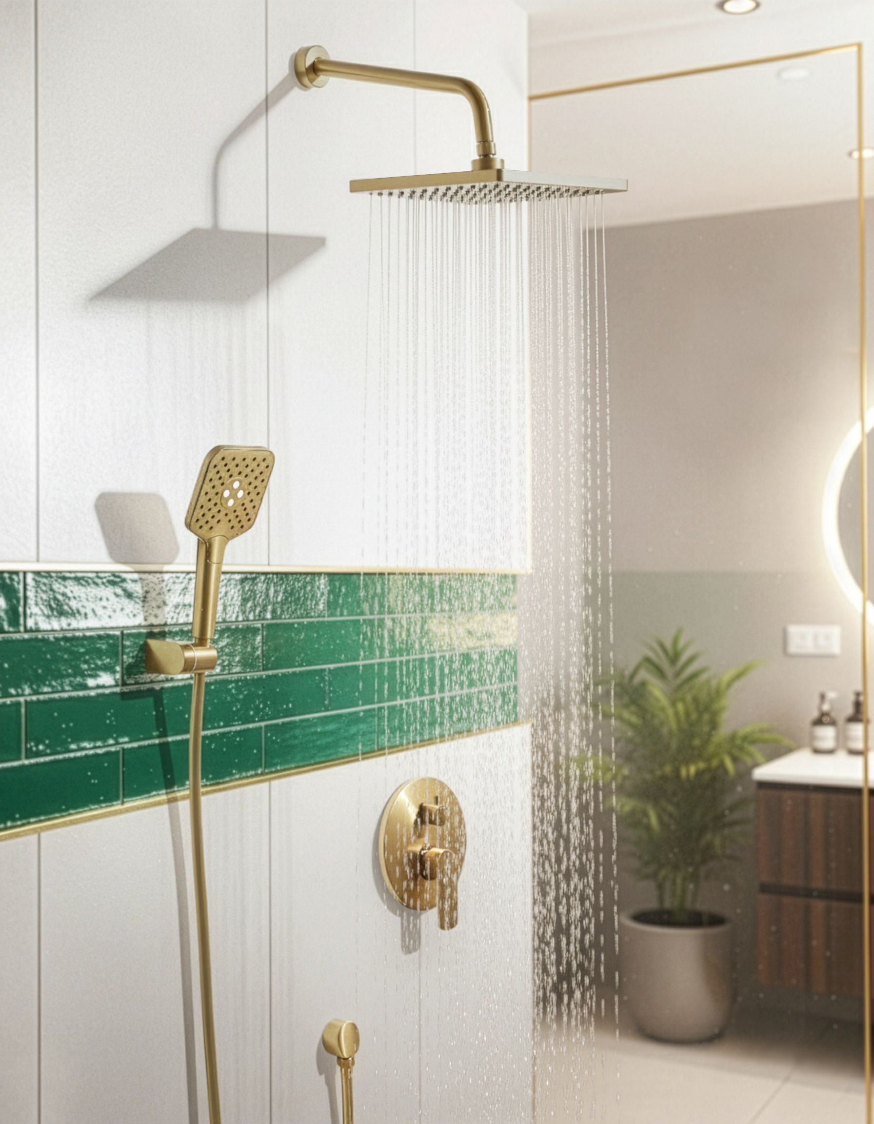 Concealed Shower Set with Rainshower CANAIMA Gold