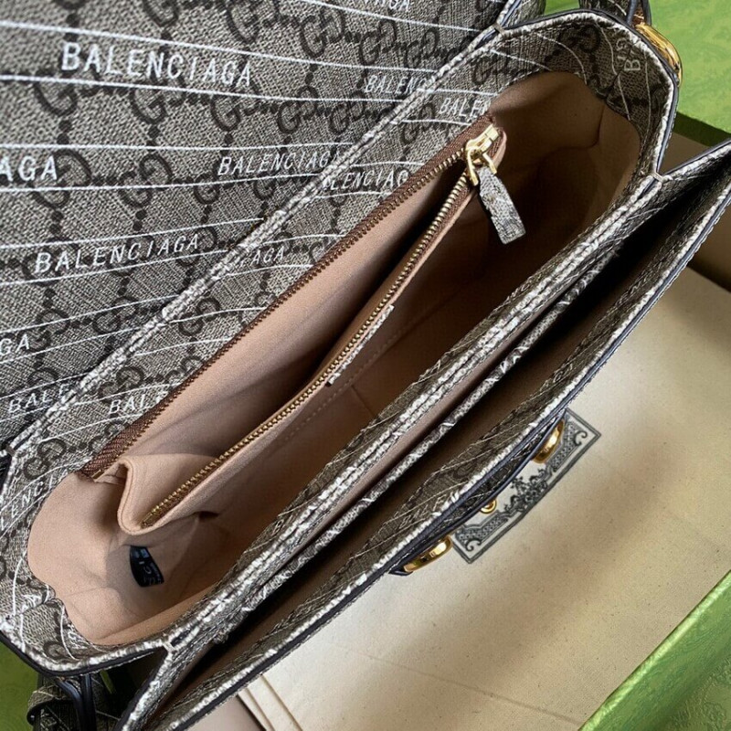 Replica Gucci X Balenciaga Horsebit 1955 Shoulder Bag 6022041:1High-quality replica