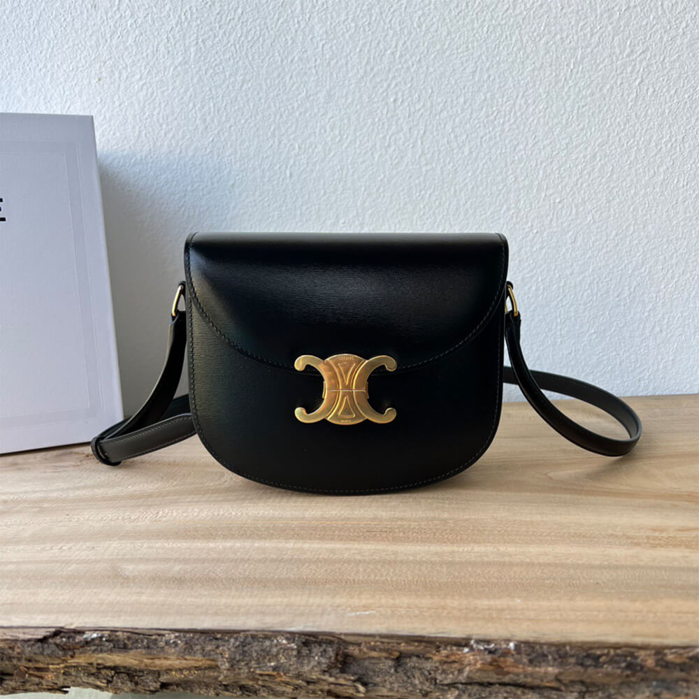 Celine Besace Clea In Shiny Calfskin Bag