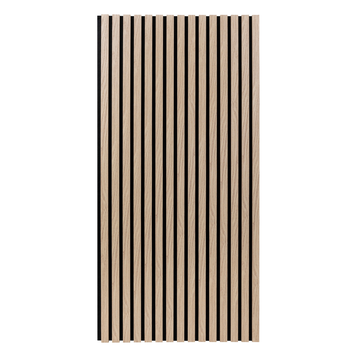 Decorative wall panel "Colva" Light oak effect, black background, 120x60 cm
