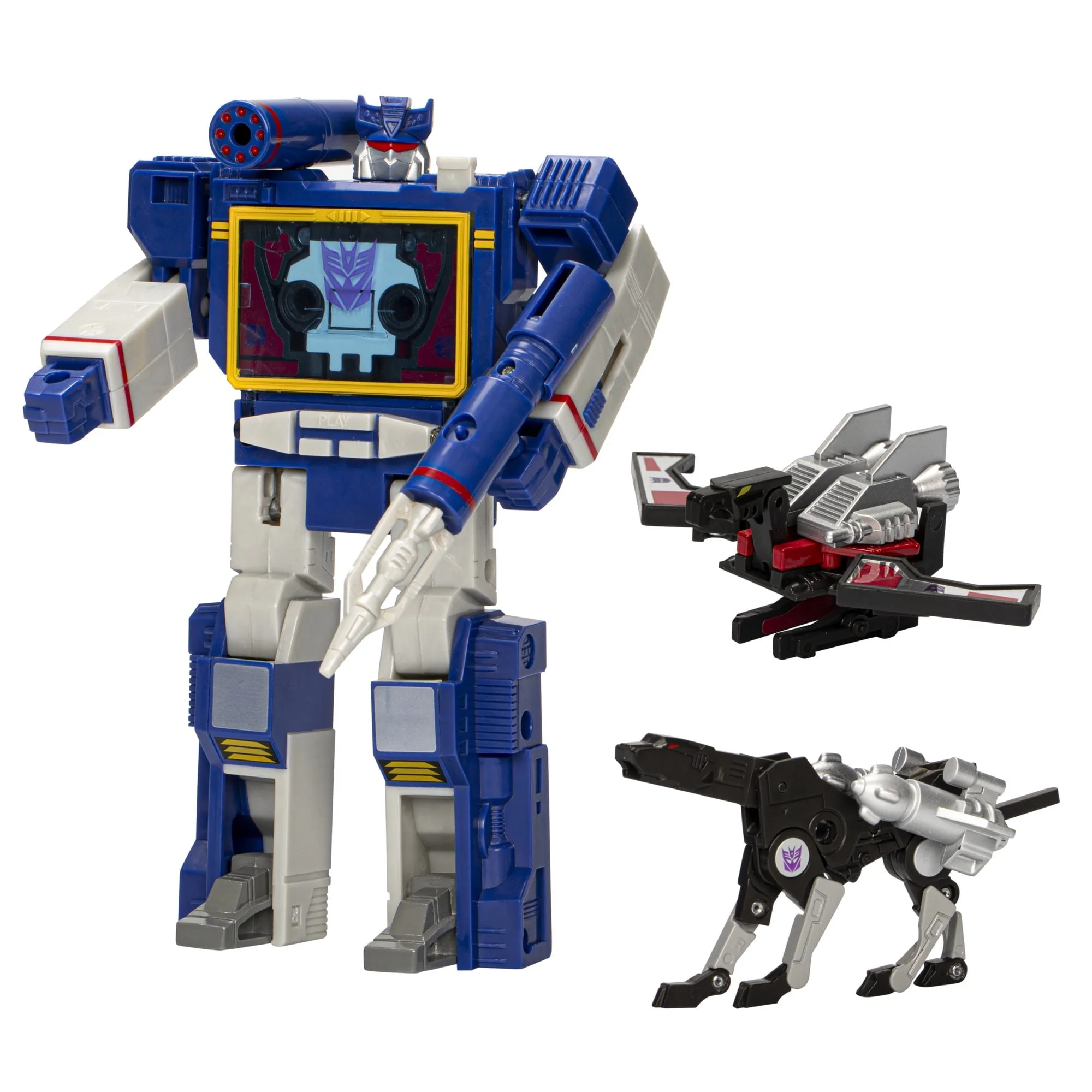 Transformers Toys Retro 40th Anniversary Soundwave, Laserbeak, & Ravage Action Figures - Image 3