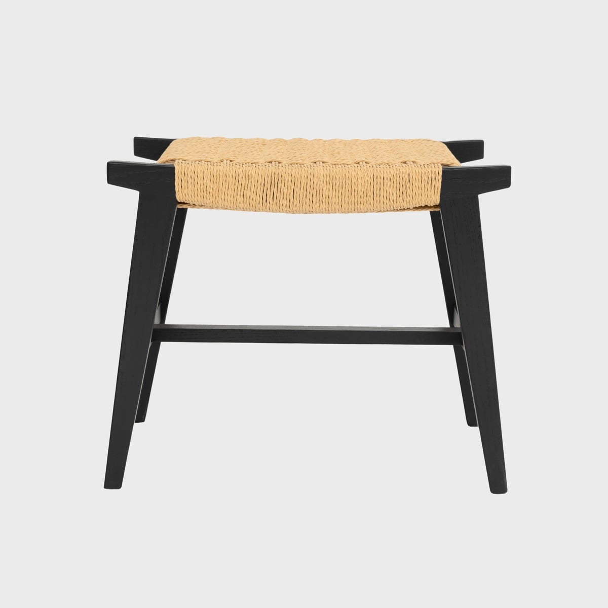 Taboret NOVUM drewniany dębowy naturalny 52x34x42 cm