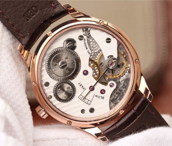 Replica IWC ZF Portuguese IW545406 RG Brown Dial Leather Strap A6498 - Top club