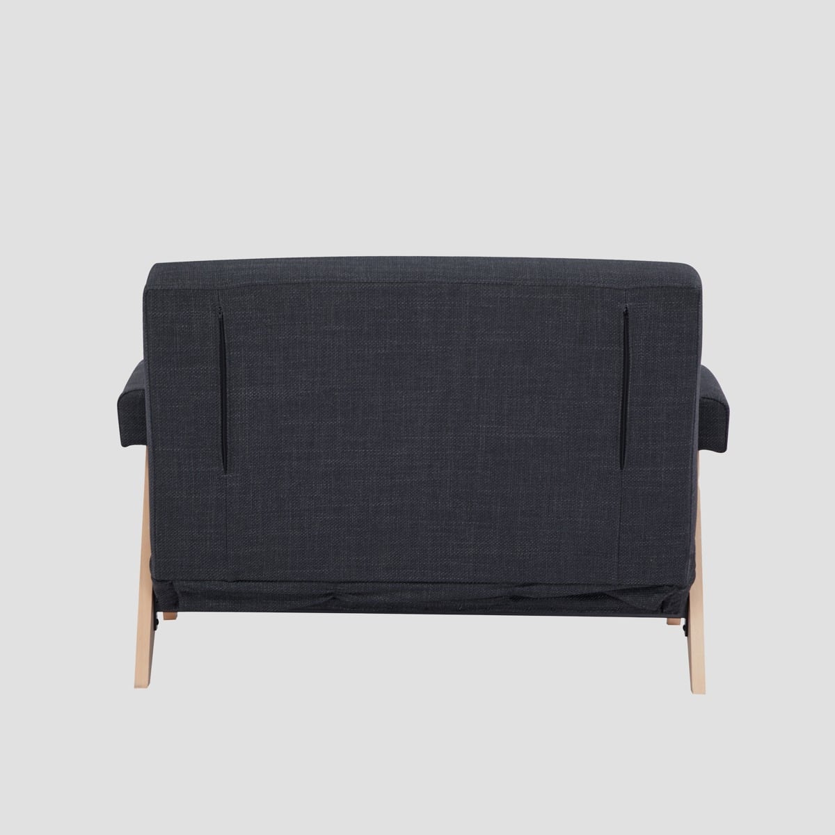 Sofa CALORE 1-osobowa, z funkcją spania ciemnoszara 117x90x82 cm
