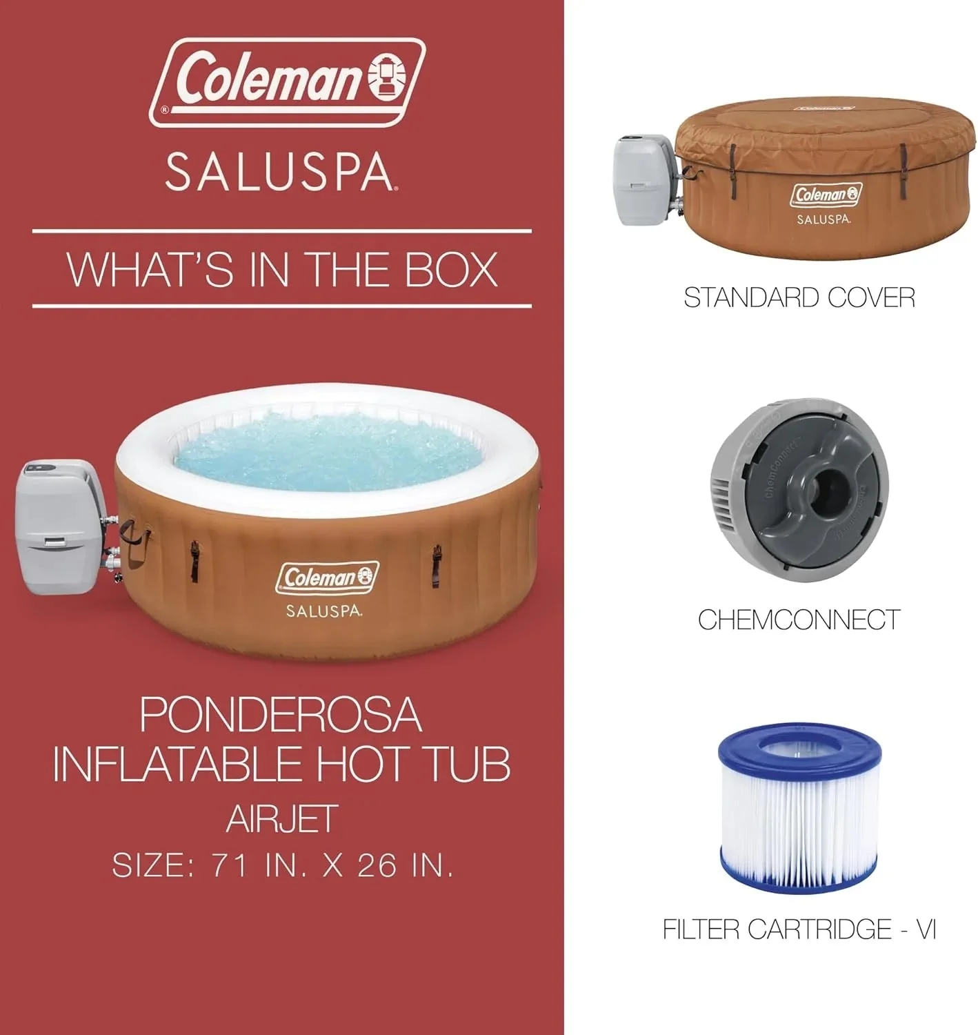 2-4 Person Inflatable Hot Tub With 120 Air Jets And Insulated Cover - Image 22 2-4 Person Inflatable Hot Tub With 120 Air Jets And Insulated Cover - Image 22