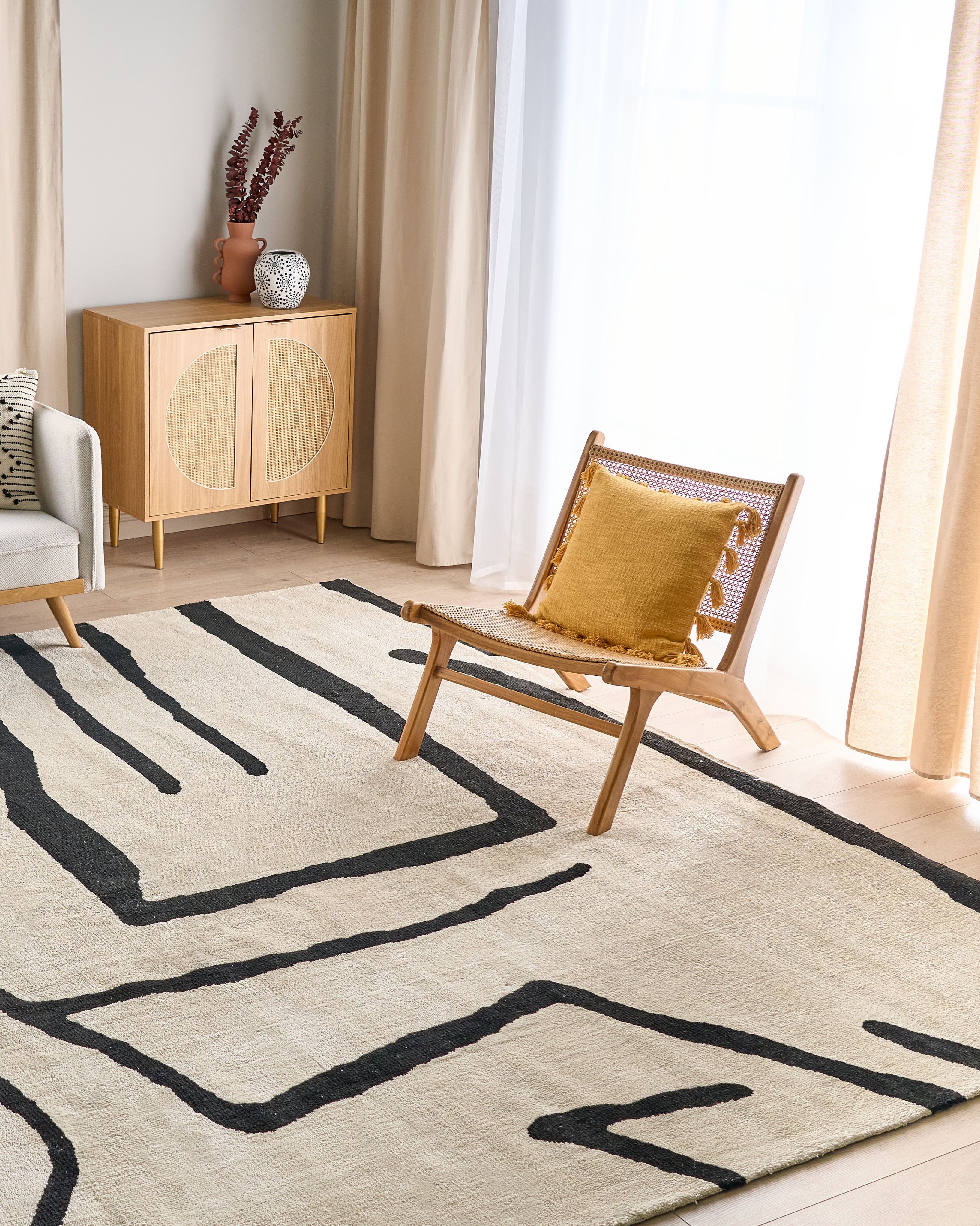 Rug KOLPUR Light Beige 300 x 400 cm