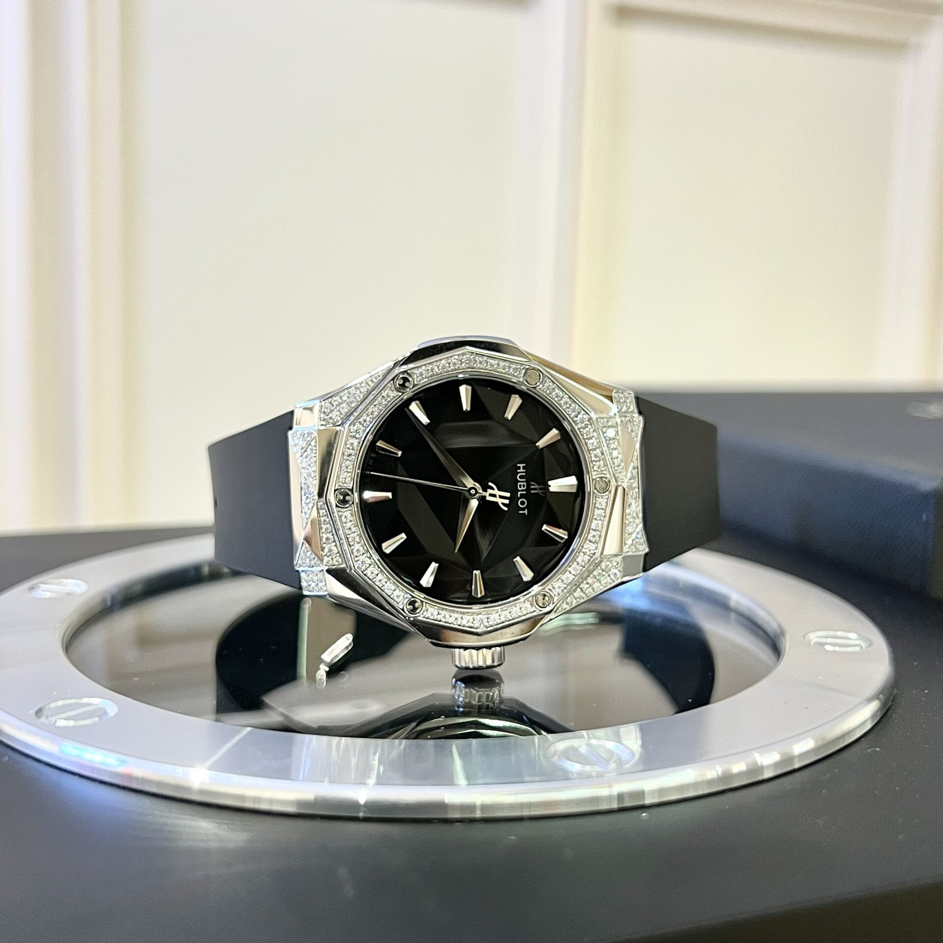 Hublot Orlinski Best Replica Watch Titanium Black With Diamond 40mm - Elite Watch Atelier