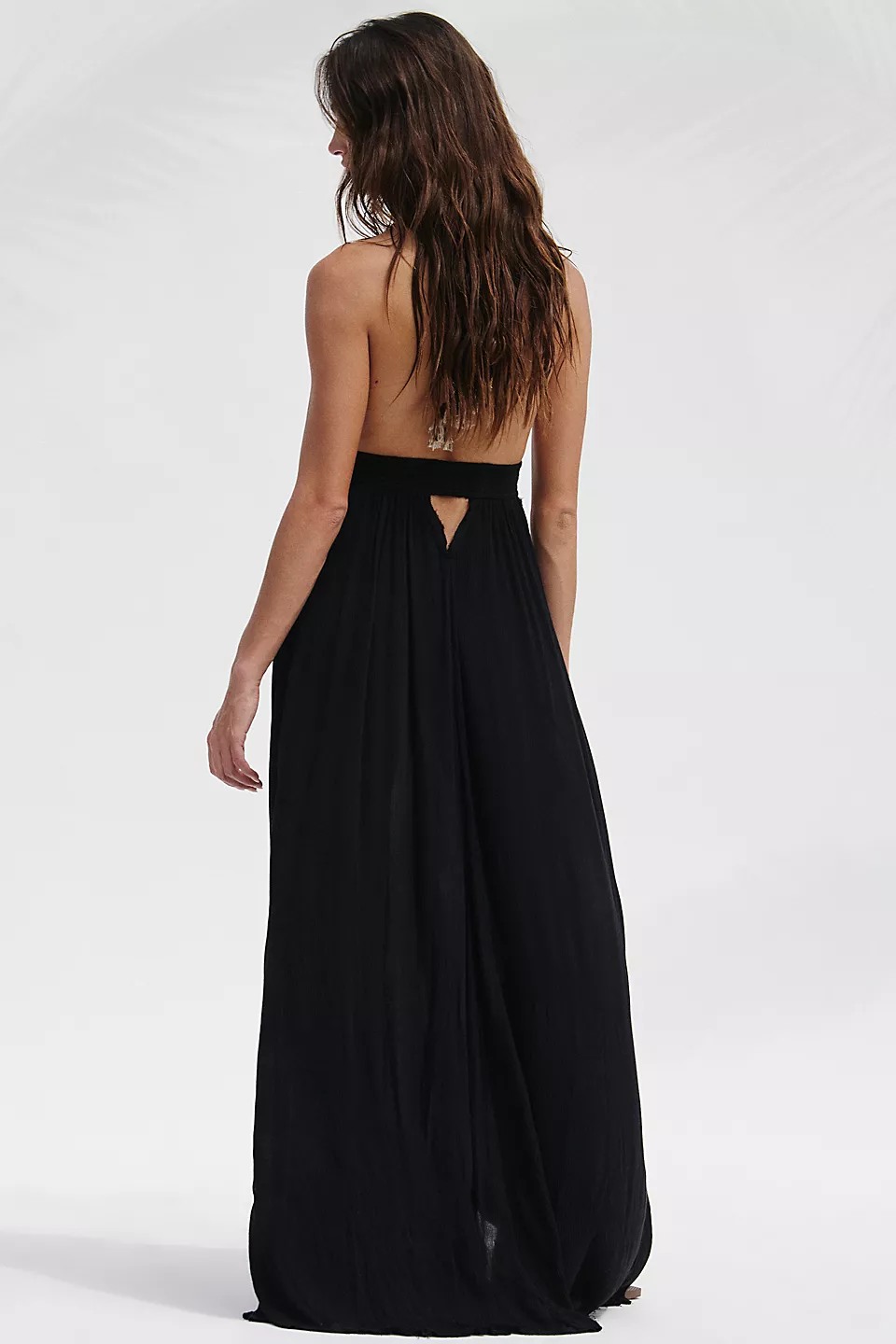 Look Into the Sun Maxi Dress-Black