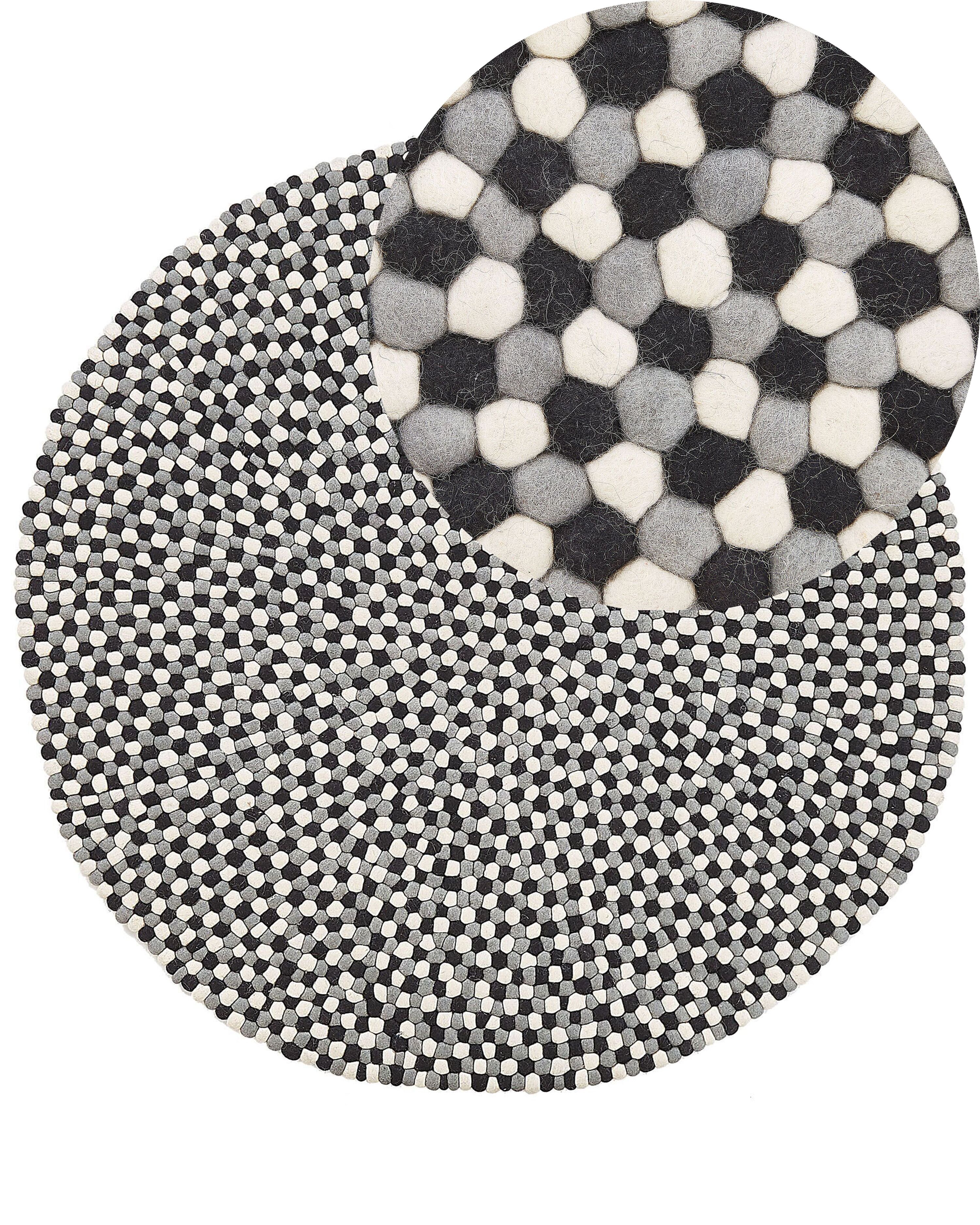 Rug PENEK Multicolour ø 140 cm Wool