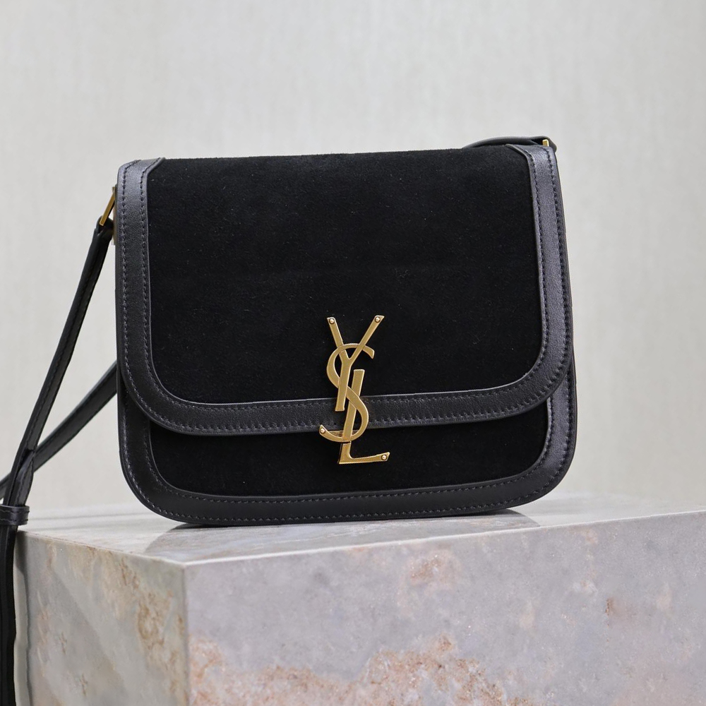 Saint Laurent YSL Brown Solferino Medium Suede Shoulder Bag1:1High-quality replica