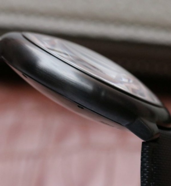 Replica Cartier V6F Ballon Bleu 42mm DLC All Black Black Textured Dial Leather Strap A1847 - Top club