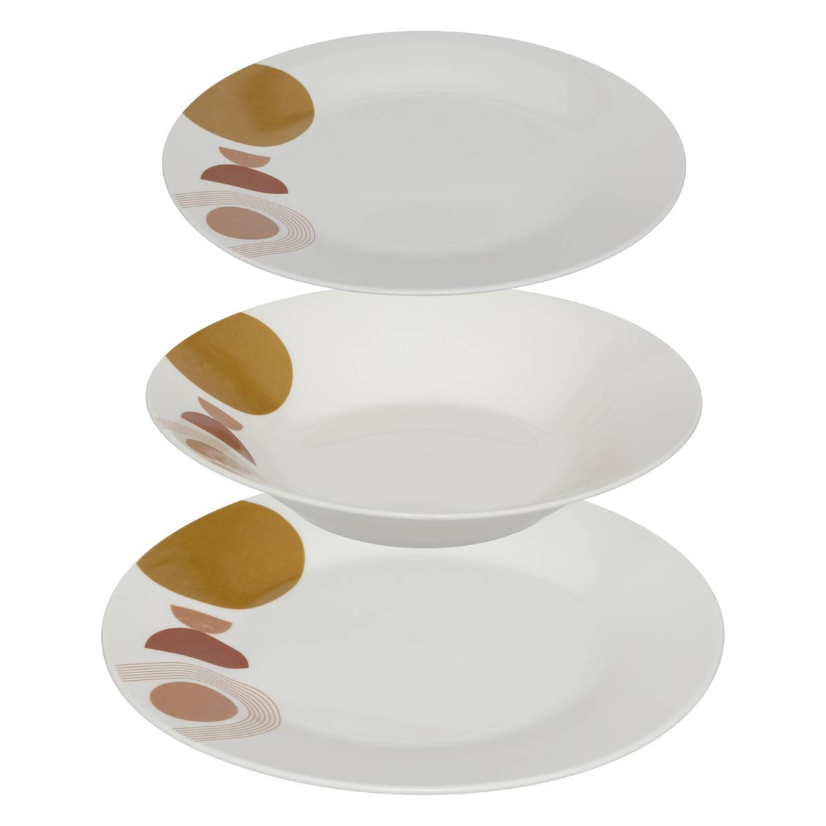 "Tara" dinner set 18 pieces, white