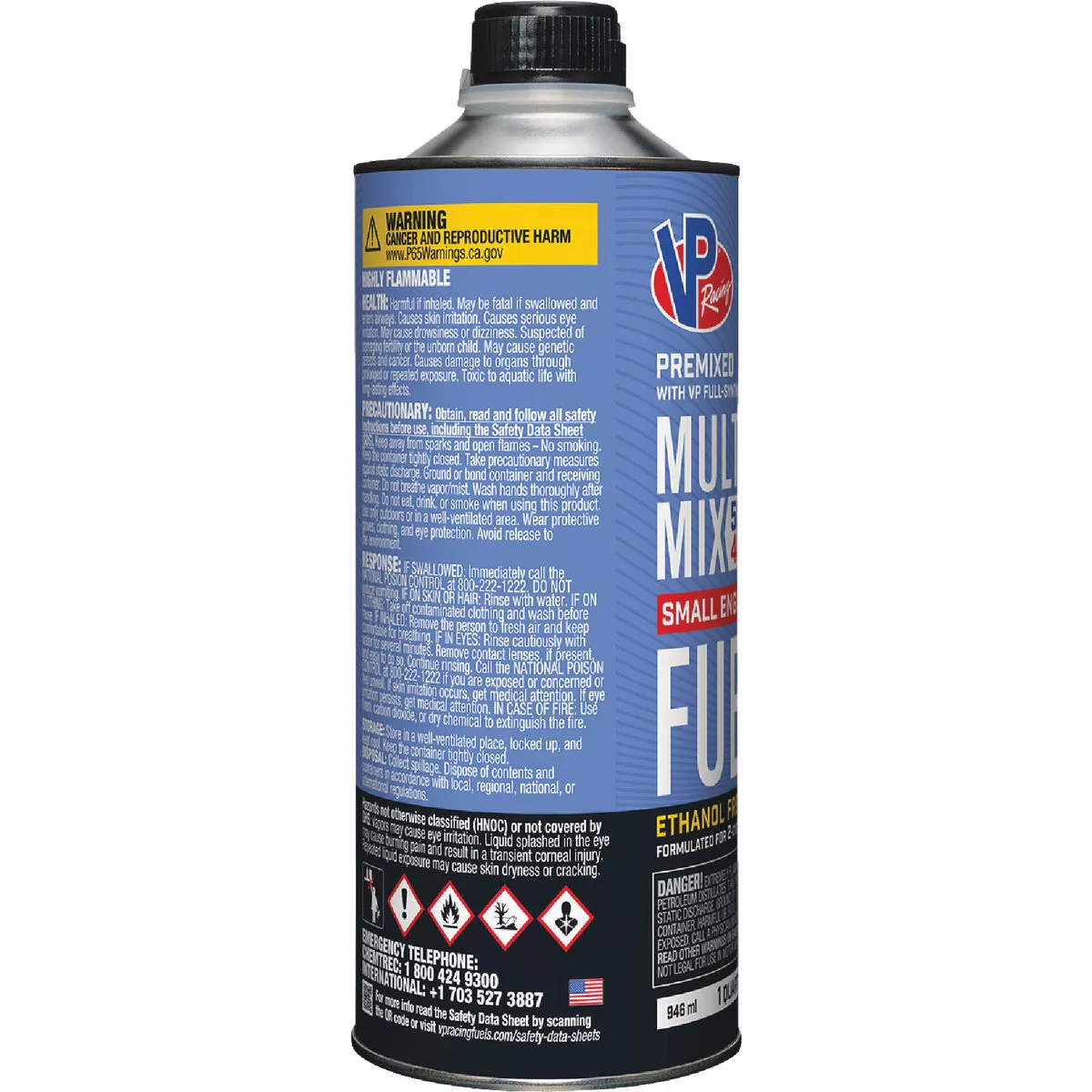 VP Racing Fuels 32 Oz. 40:1/50:1 Ethanol-Free Multi-Mix Gas & Oil Pre-Mix