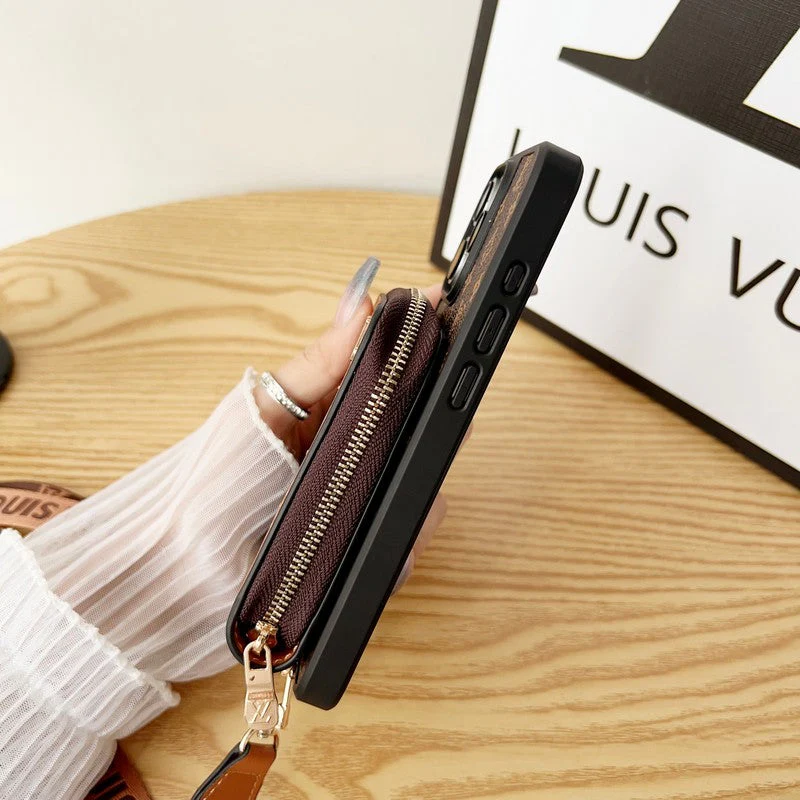 Lou GG Card Holder Chain iPhone Case - Wholesale & Influencer